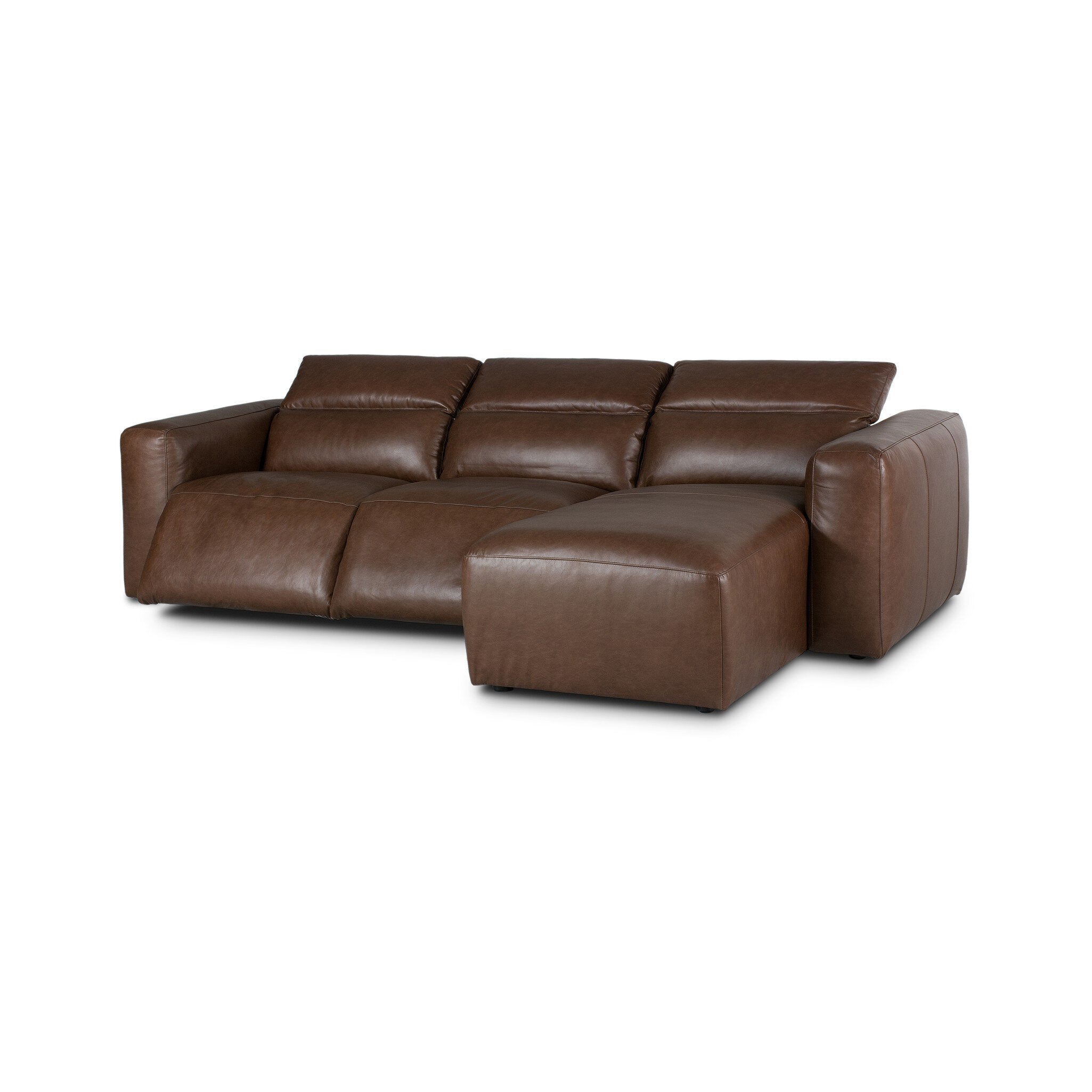 Four Hands Radley Power Recliner 3-Piece Sectional W/ Chaise — Sonoma Coco