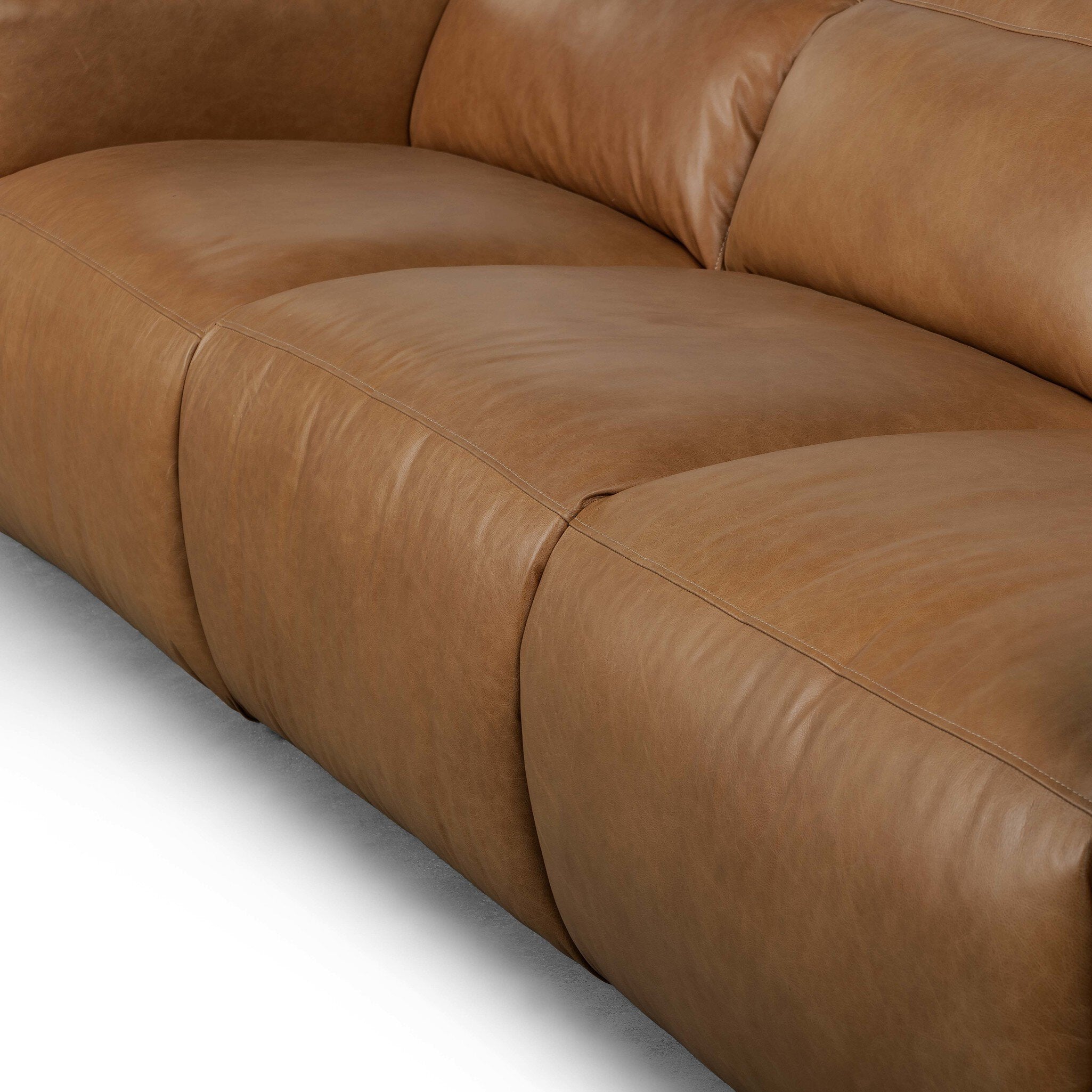Four Hands Radley Power Recliner 3-Piece Sectional — Sonoma Butterscotch