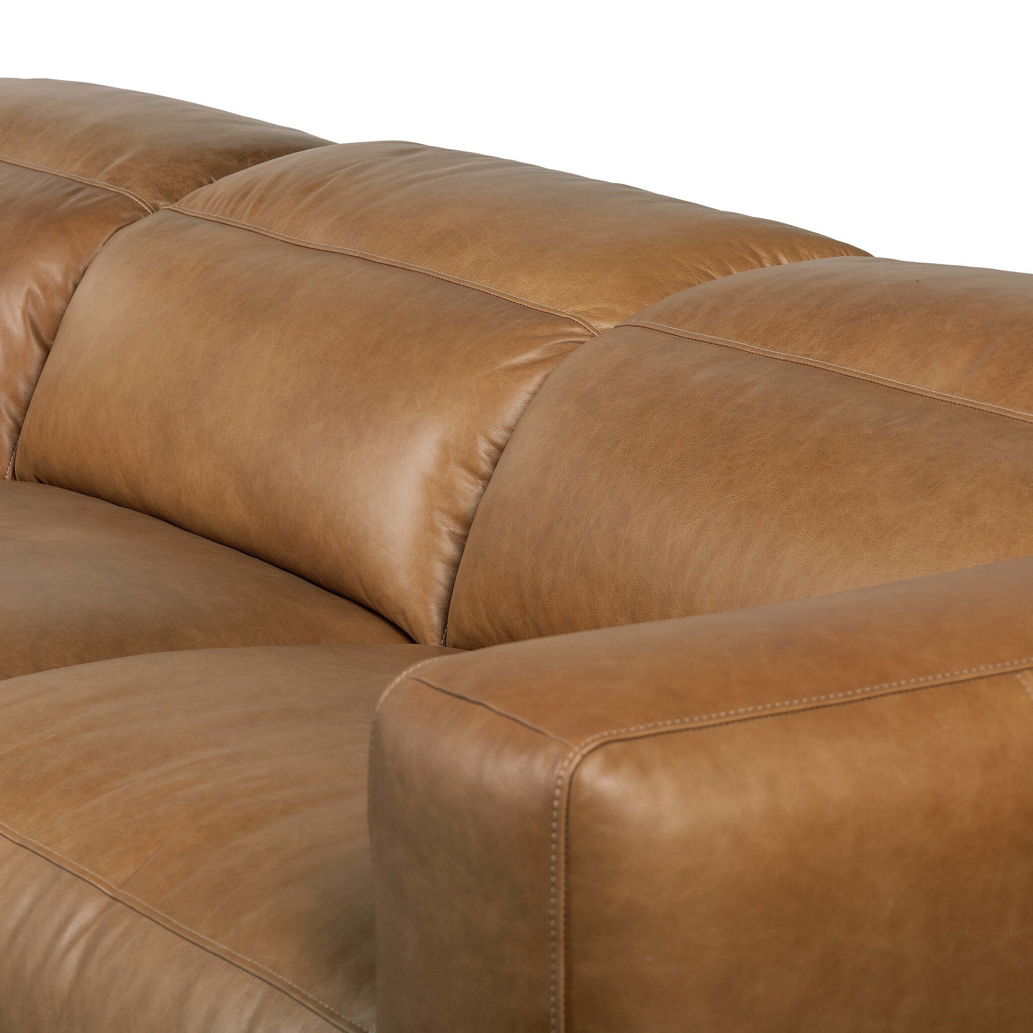 Four Hands Radley Power Recliner 3-Piece Sectional — Sonoma Butterscotch