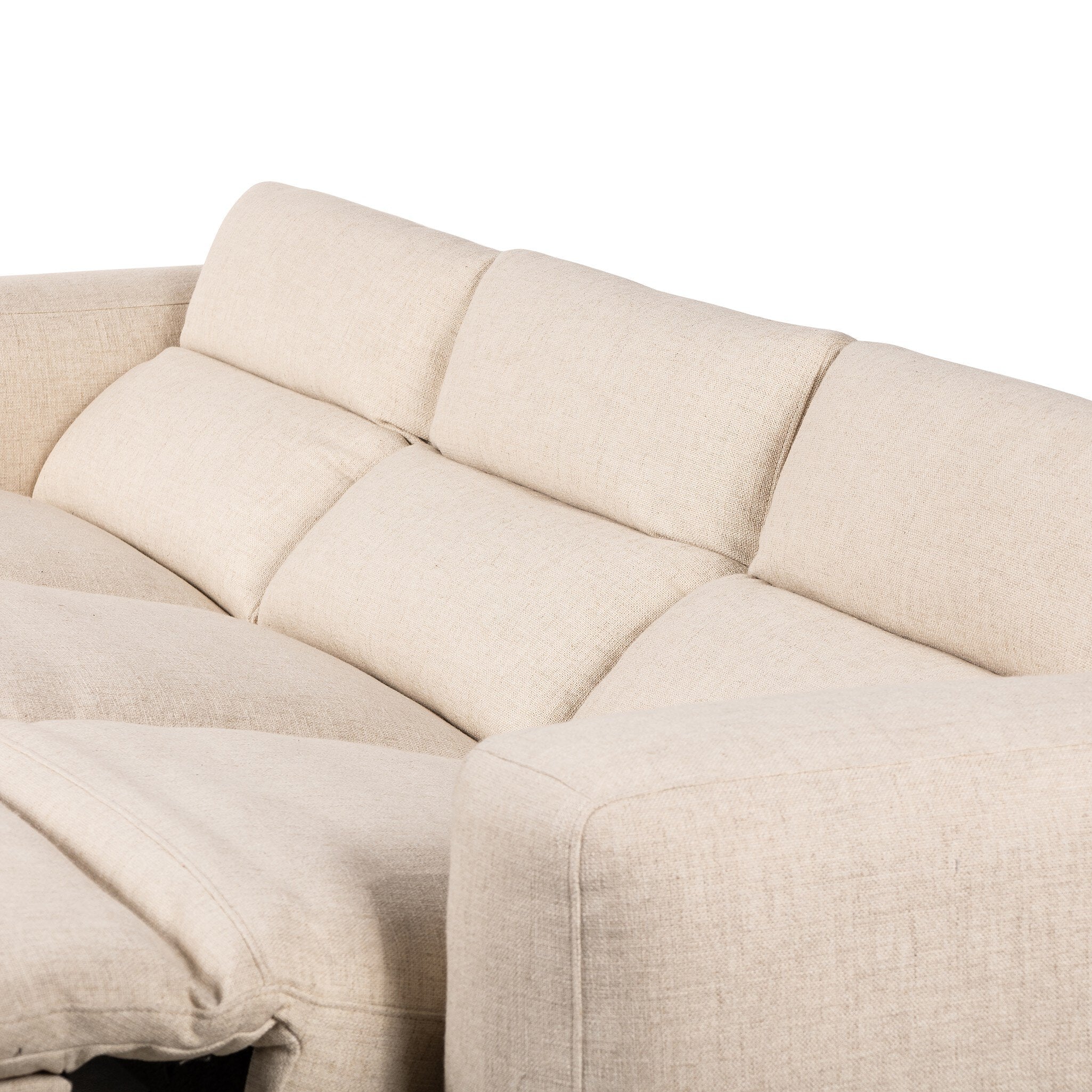 Four Hands Radley Power Recliner 3-Piece Sectional — Antigo Natural