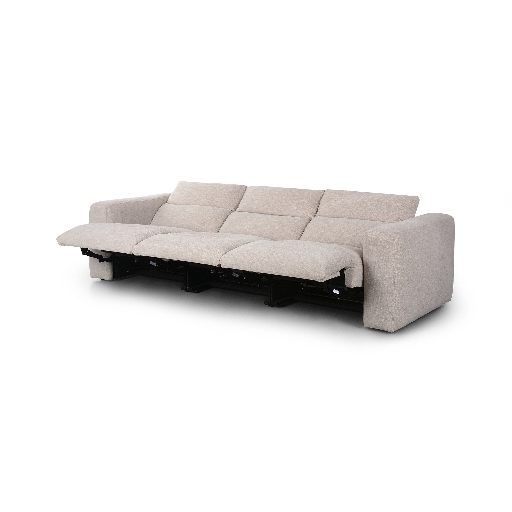 Four Hands Radley Power Recliner 3-Piece Sectional — Laken Stone