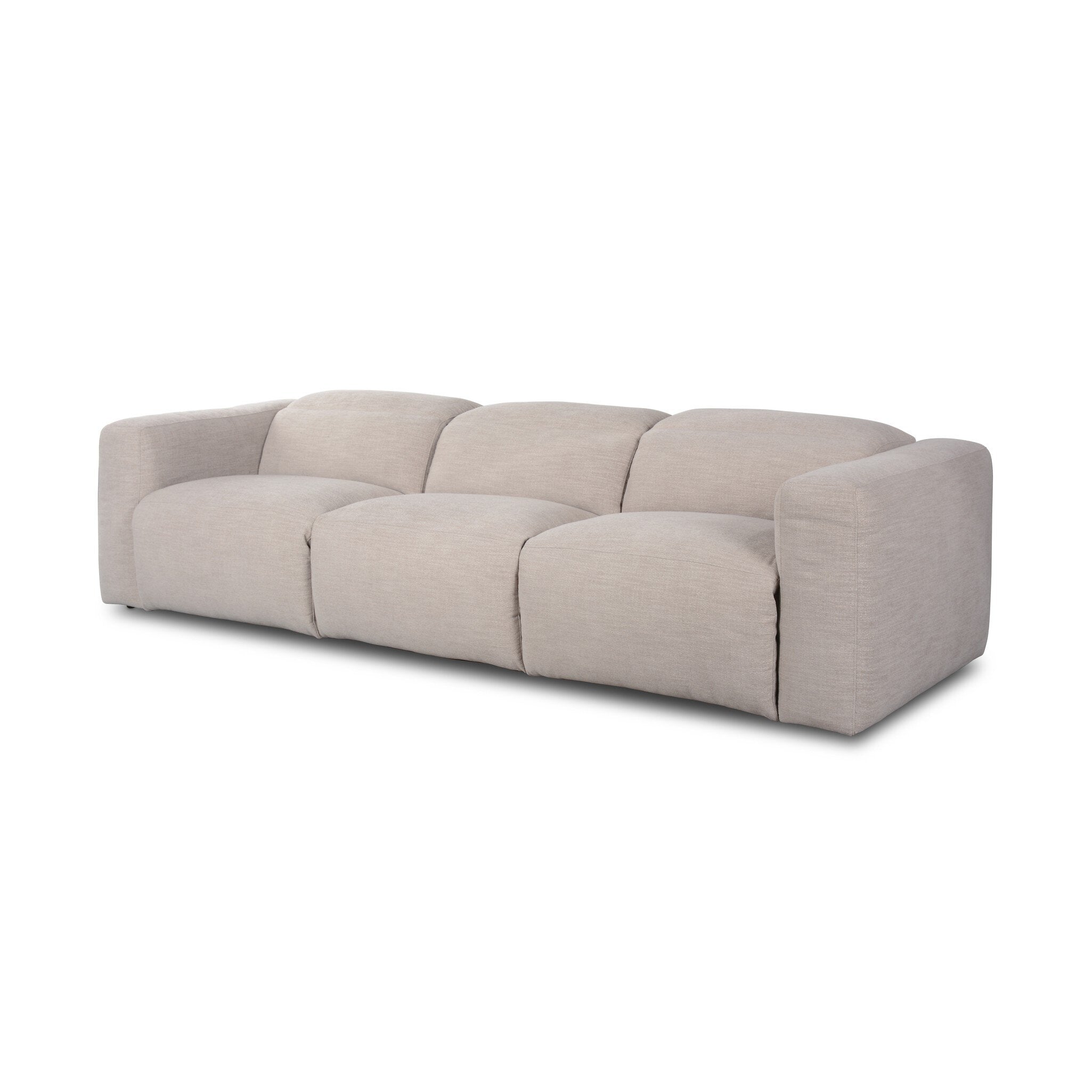 Four Hands Radley Power Recliner 3-Piece Sectional — Laken Stone