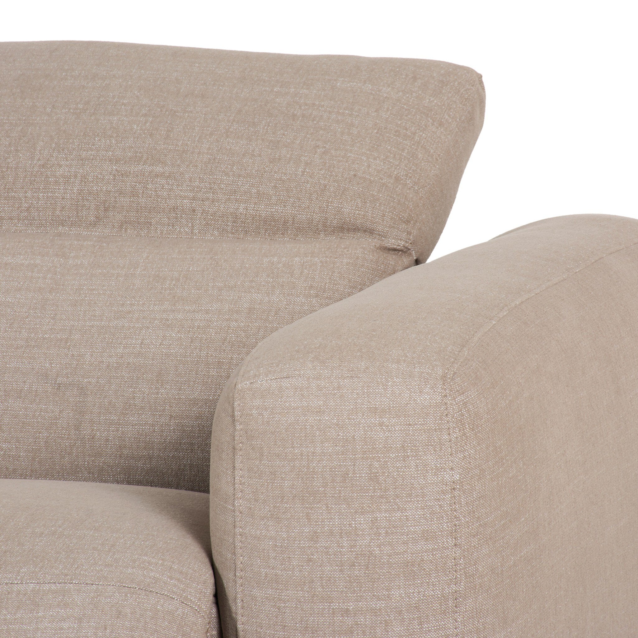 Four Hands Radley Power Recliner 3-Piece Sectional — Crypton Nomad Taupe