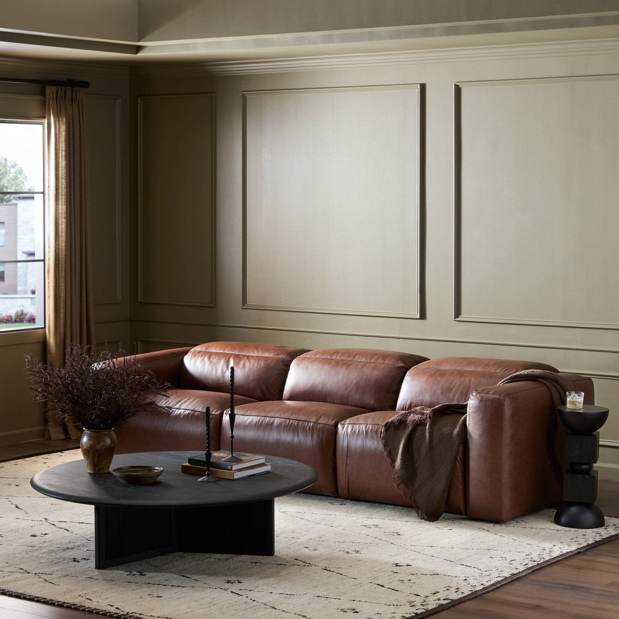 Four Hands Radley Power Recliner 3-Piece Sectional — Sonoma Coco