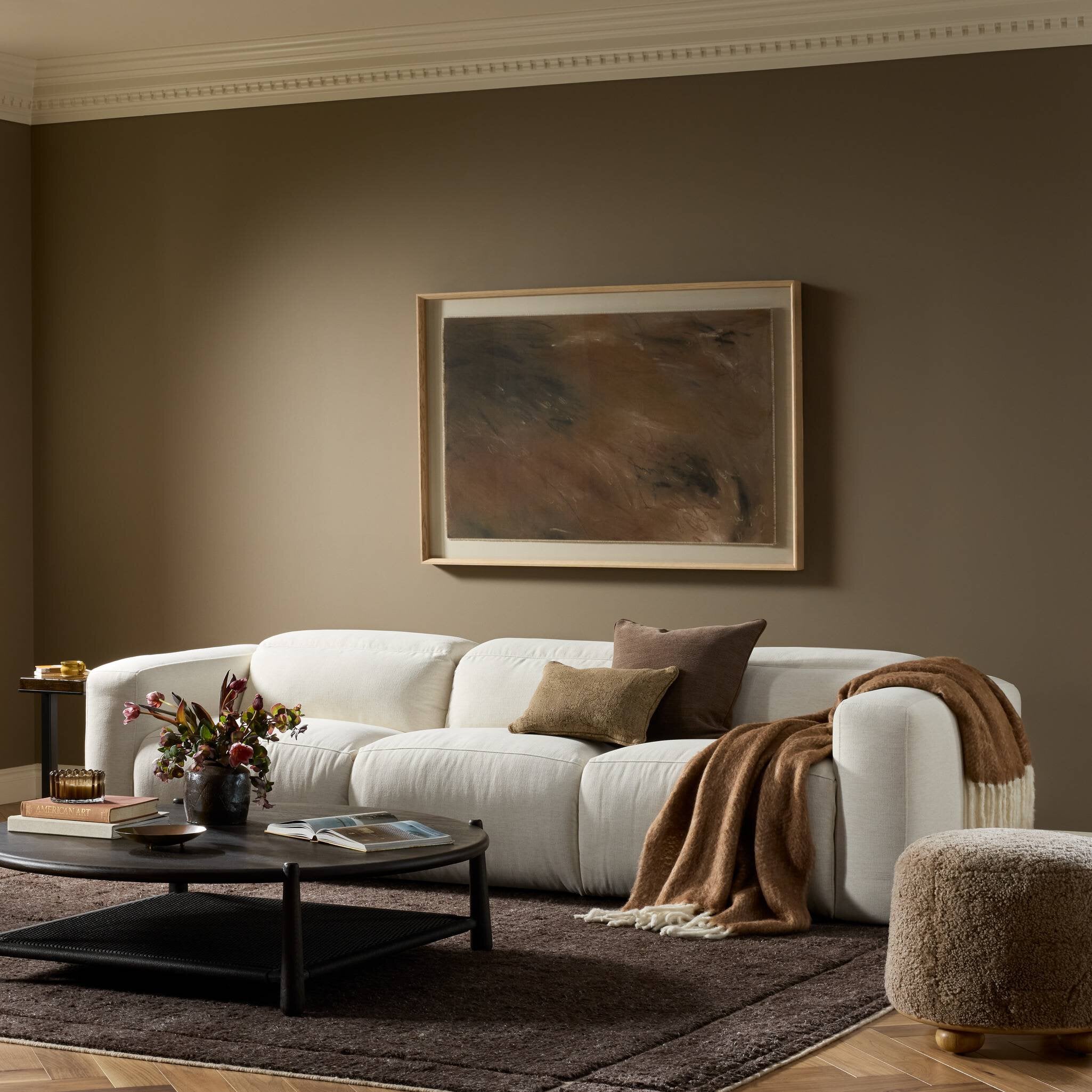 Four Hands Radley Power Recliner 3-Piece Sectional — Crypton Nomad Snow