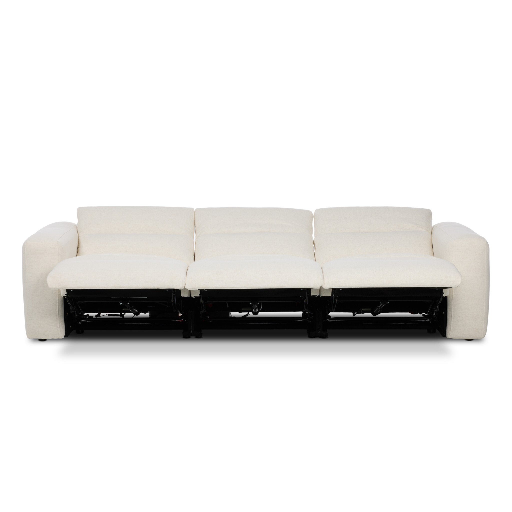 Four Hands Radley Power Recliner 3-Piece Sectional — Crypton Nomad Snow