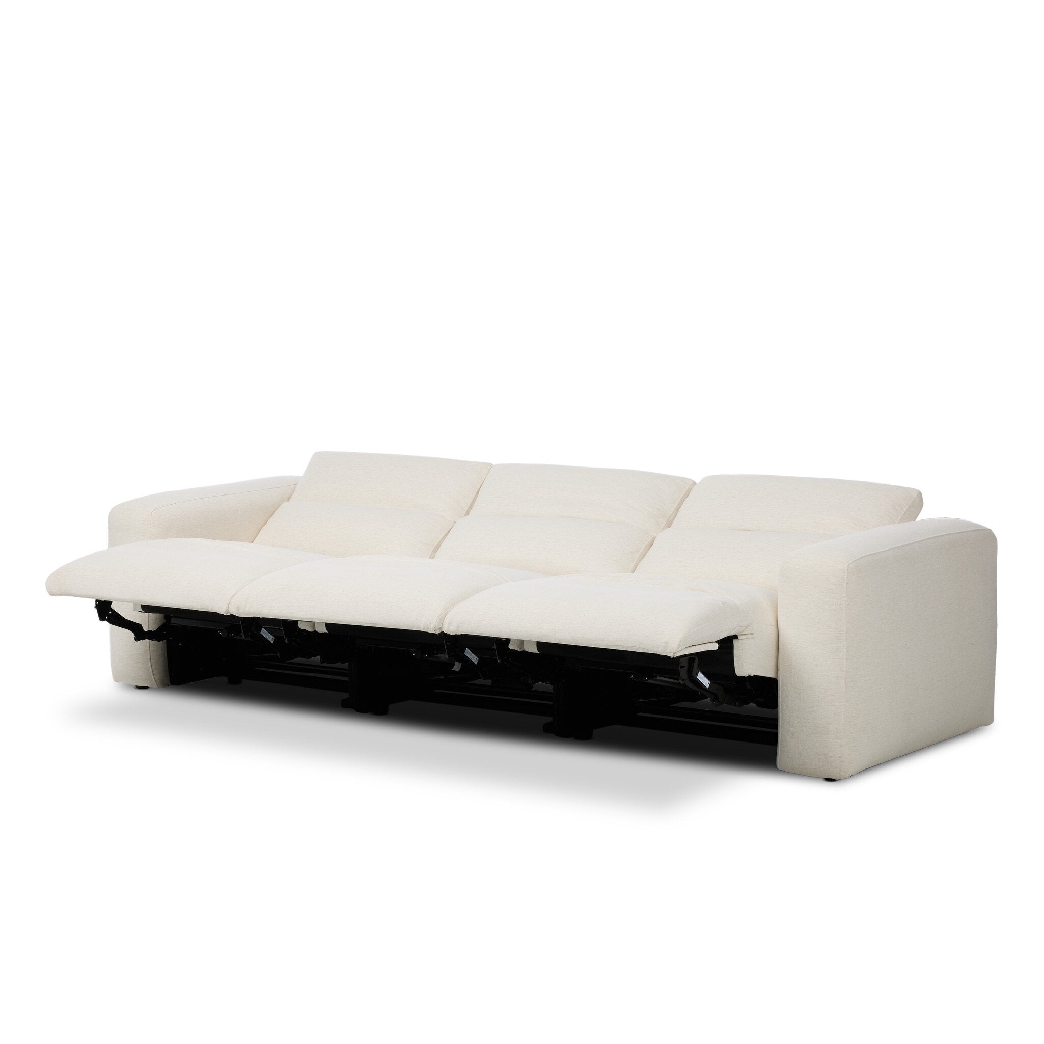 Four Hands Radley Power Recliner 3-Piece Sectional — Crypton Nomad Snow