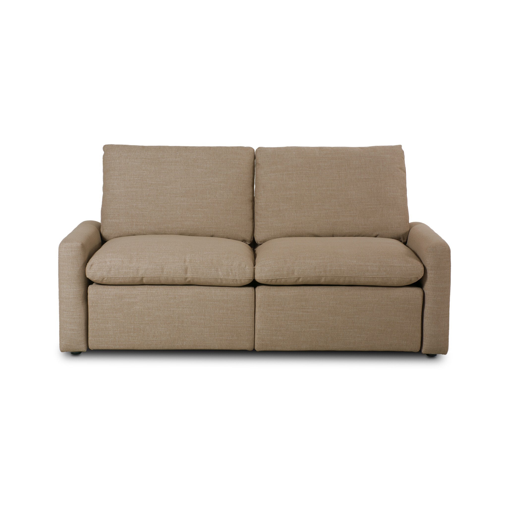 Four Hands Tillery Power Recliner 2-Piece Sectional — Crypton Nomad Taupe