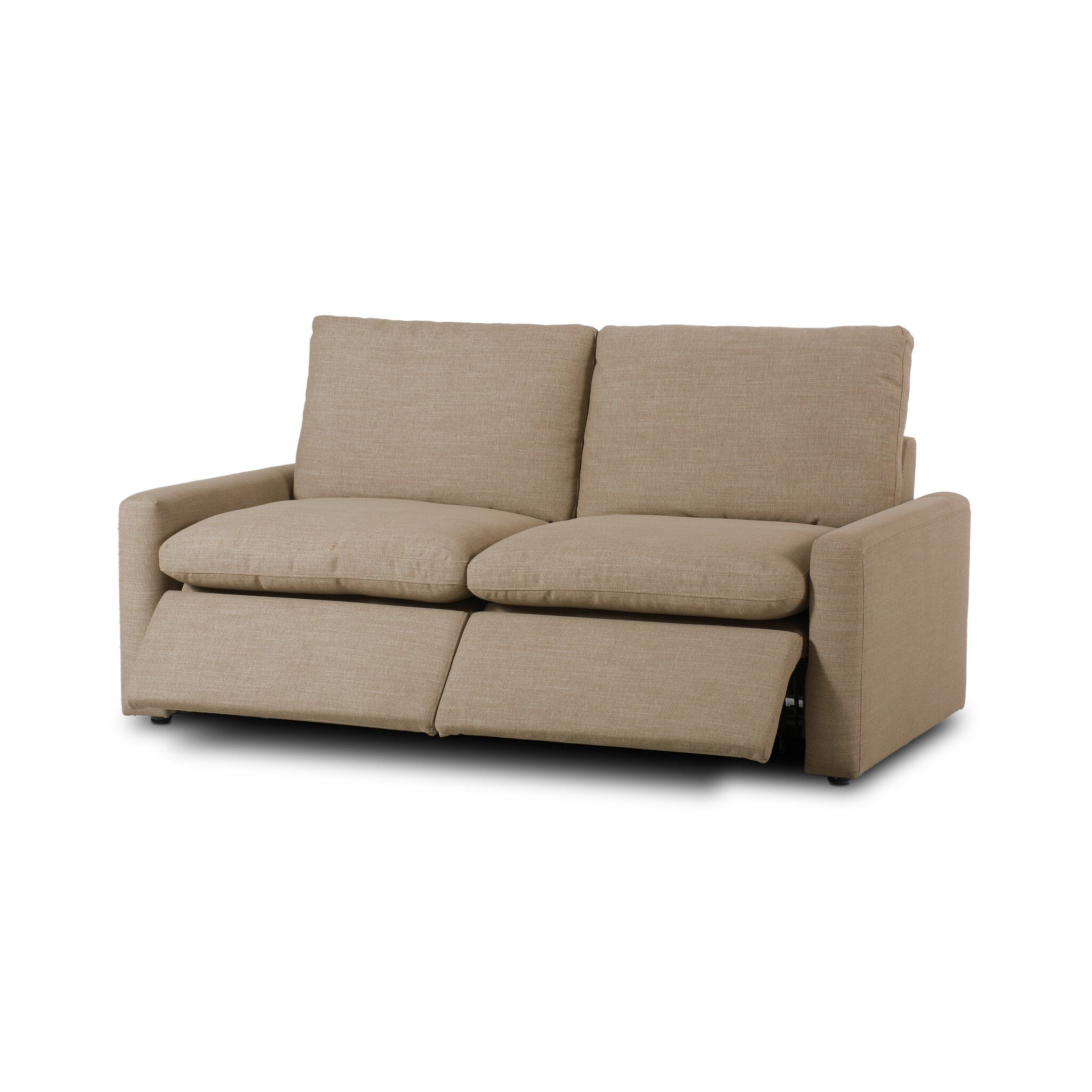Four Hands Tillery Power Recliner 2-Piece Sectional — Crypton Nomad Taupe