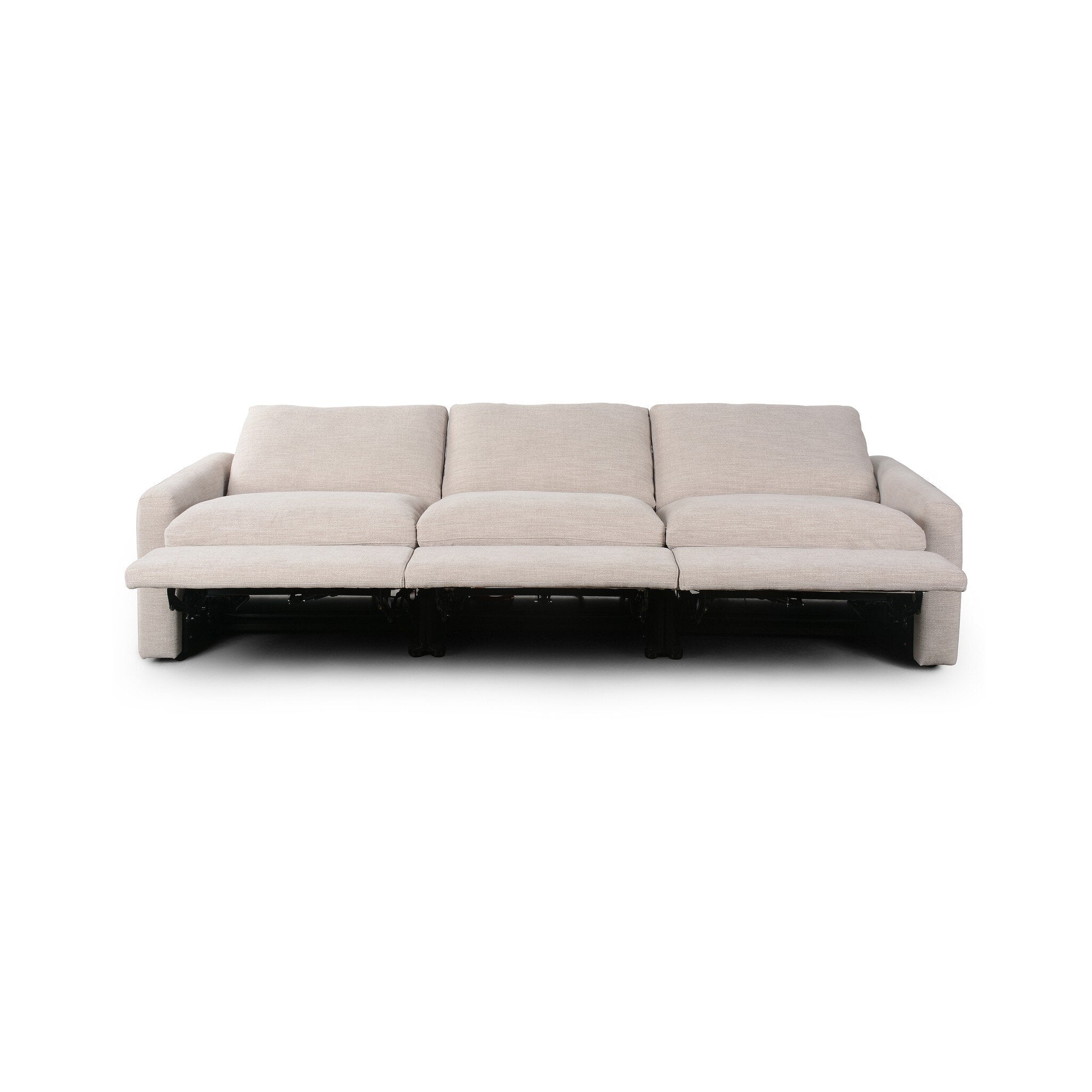 Four Hands Tillery Power Recliner 3-Piece Sectional — Laken Stone