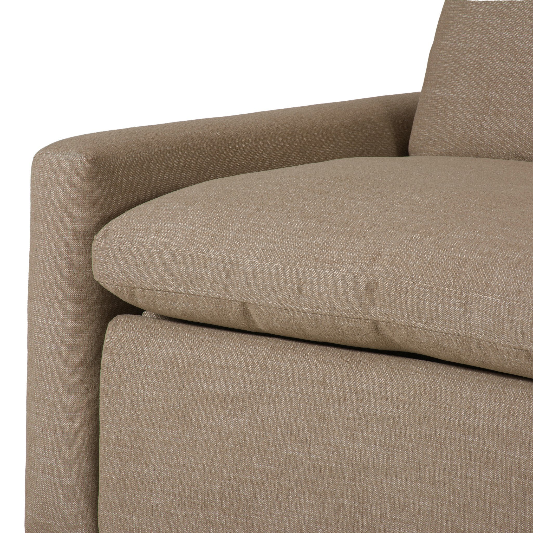 Four Hands Tillery Power Recliner 3-Piece Sectional — Crypton Nomad Taupe