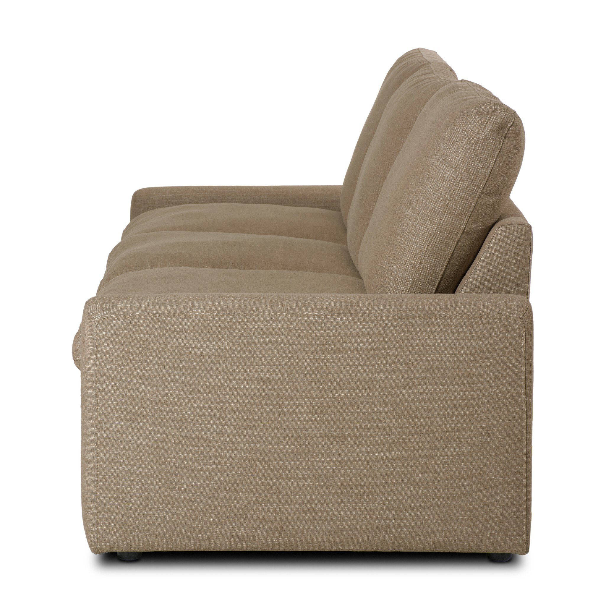 Four Hands Tillery Power Recliner 3-Piece Sectional — Crypton Nomad Taupe