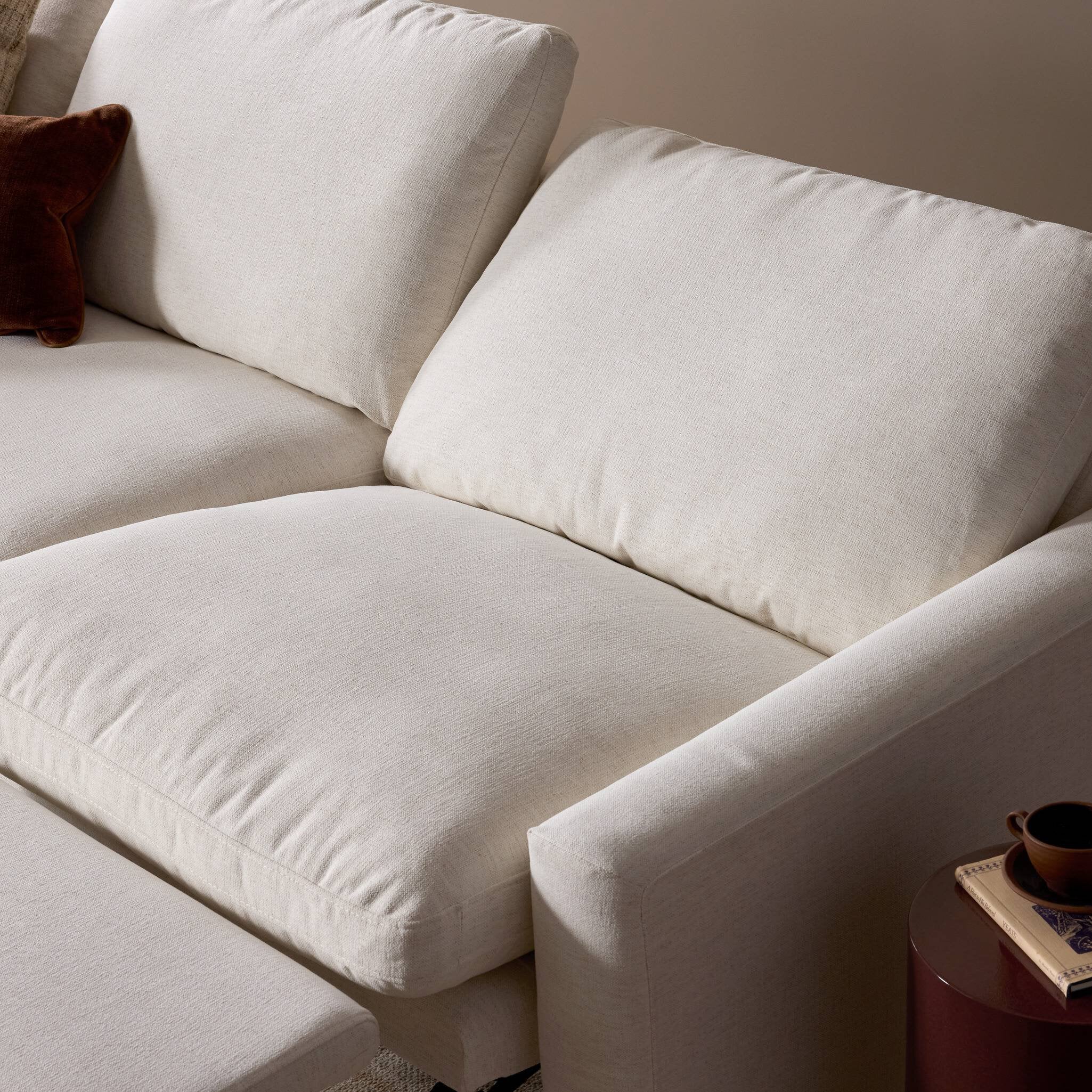 Four Hands Tillery Power Recliner 3-Piece Sectional — Crypton Nomad Snow