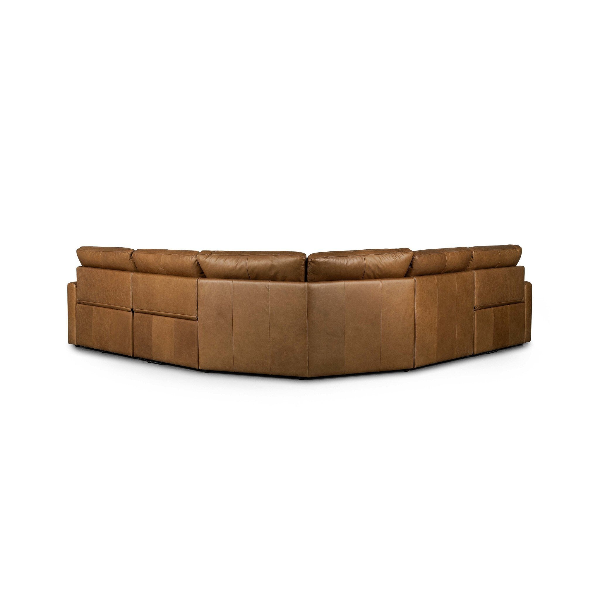 Four Hands Tillery Power Recliner 5-Piece Sectional — Sonoma Butterscotch