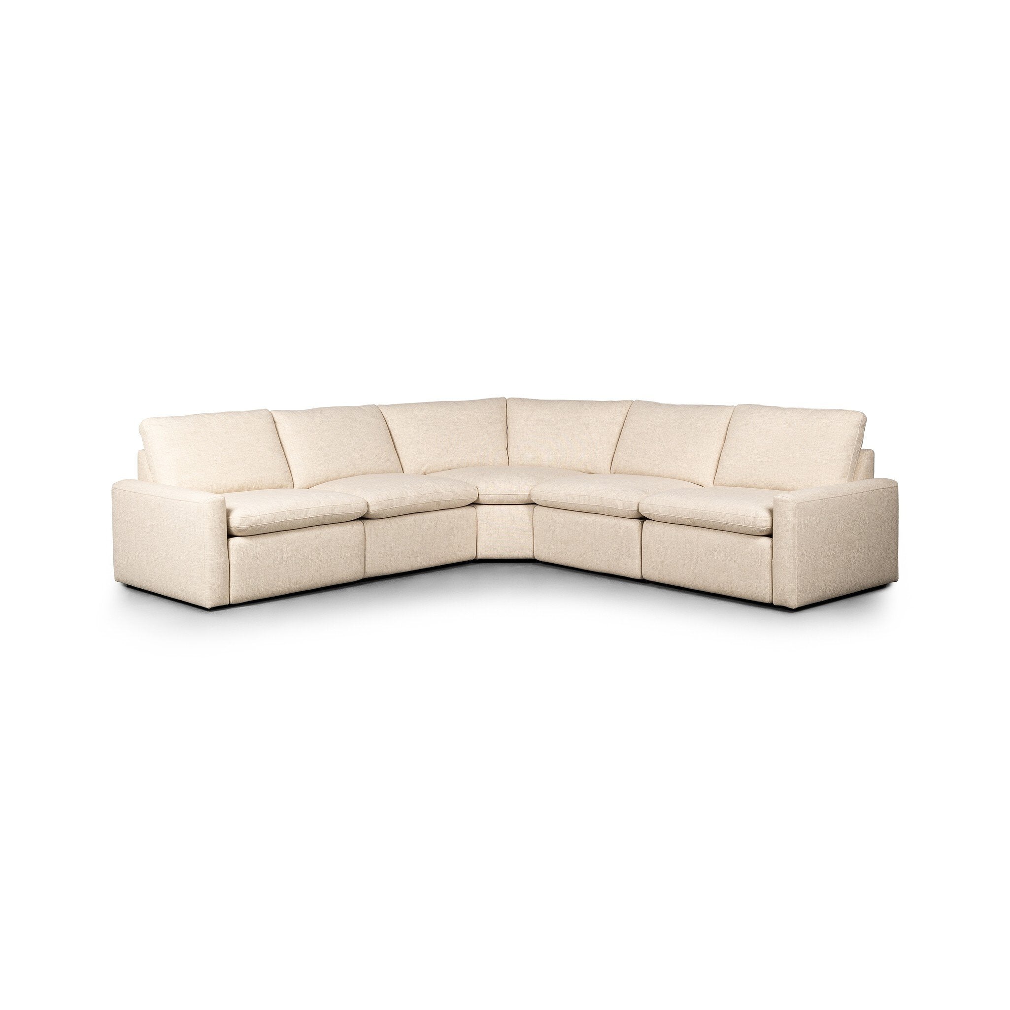 Four Hands Tillery Power Recliner 5-Piece Sectional — Antigo Natural