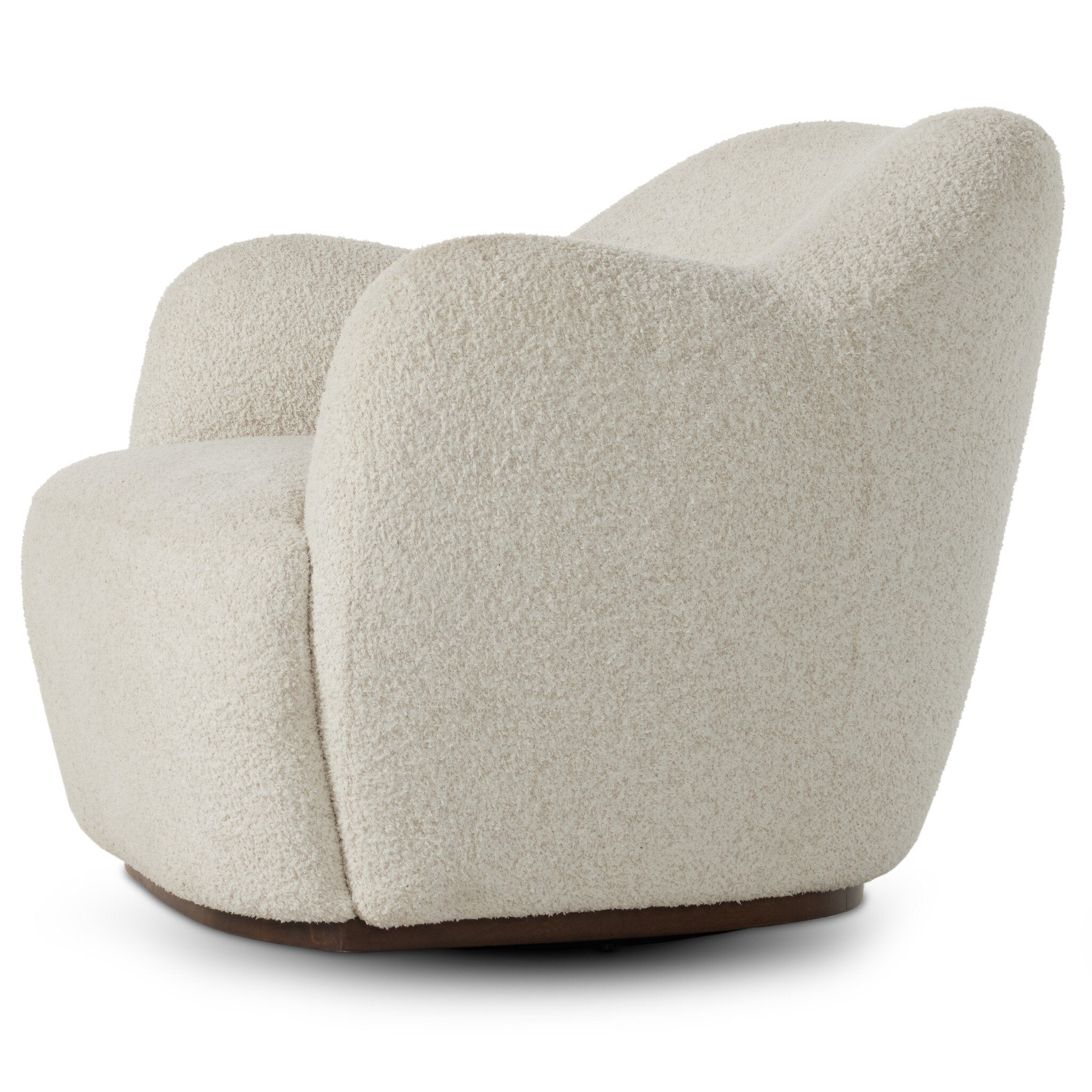 Four Hands Julius Swivel Chair — Sheldon Ivory-Vintage Parawood