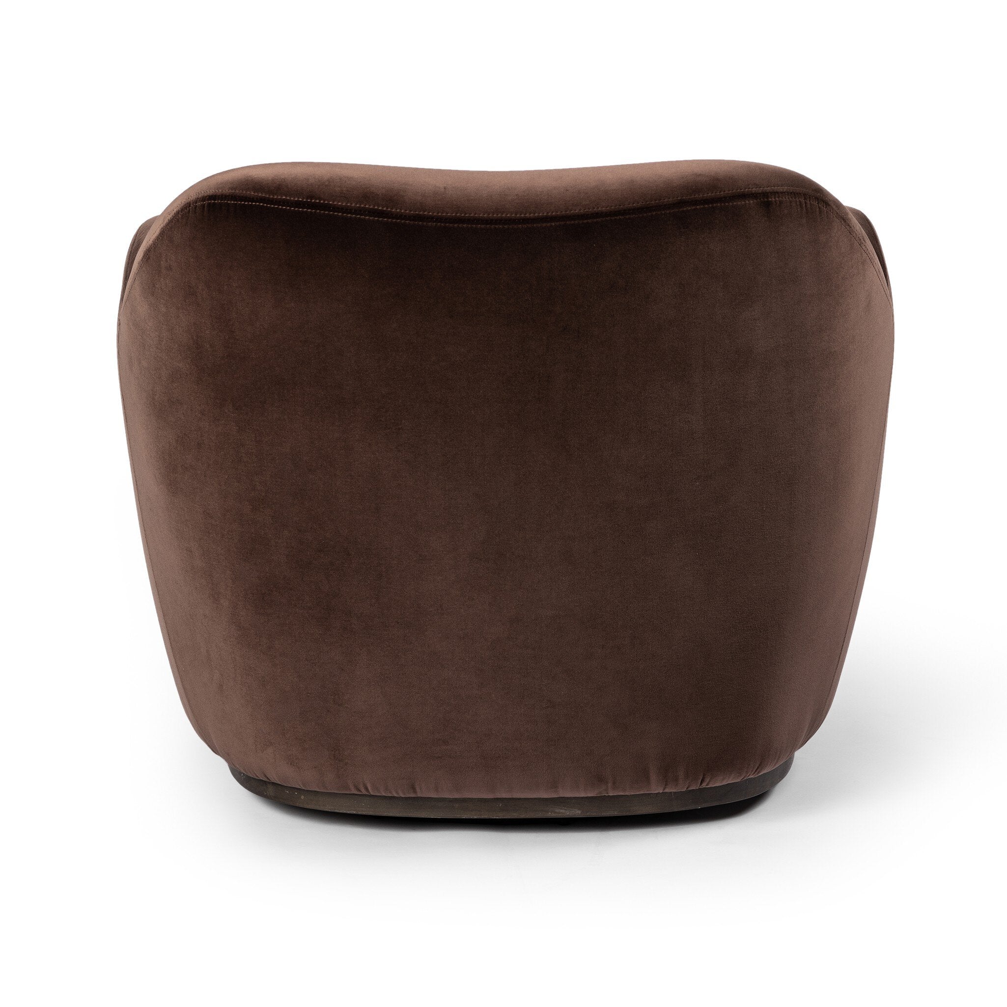 Four Hands Julius Swivel Chair — Surrey Cocoa-Sienna Brown