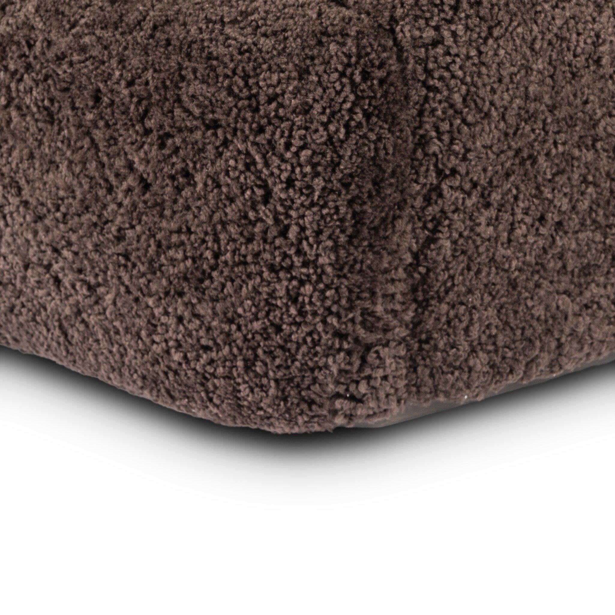 Four Hands Julius Swivel Chair — Cocoa Shearling-Sienna Brown