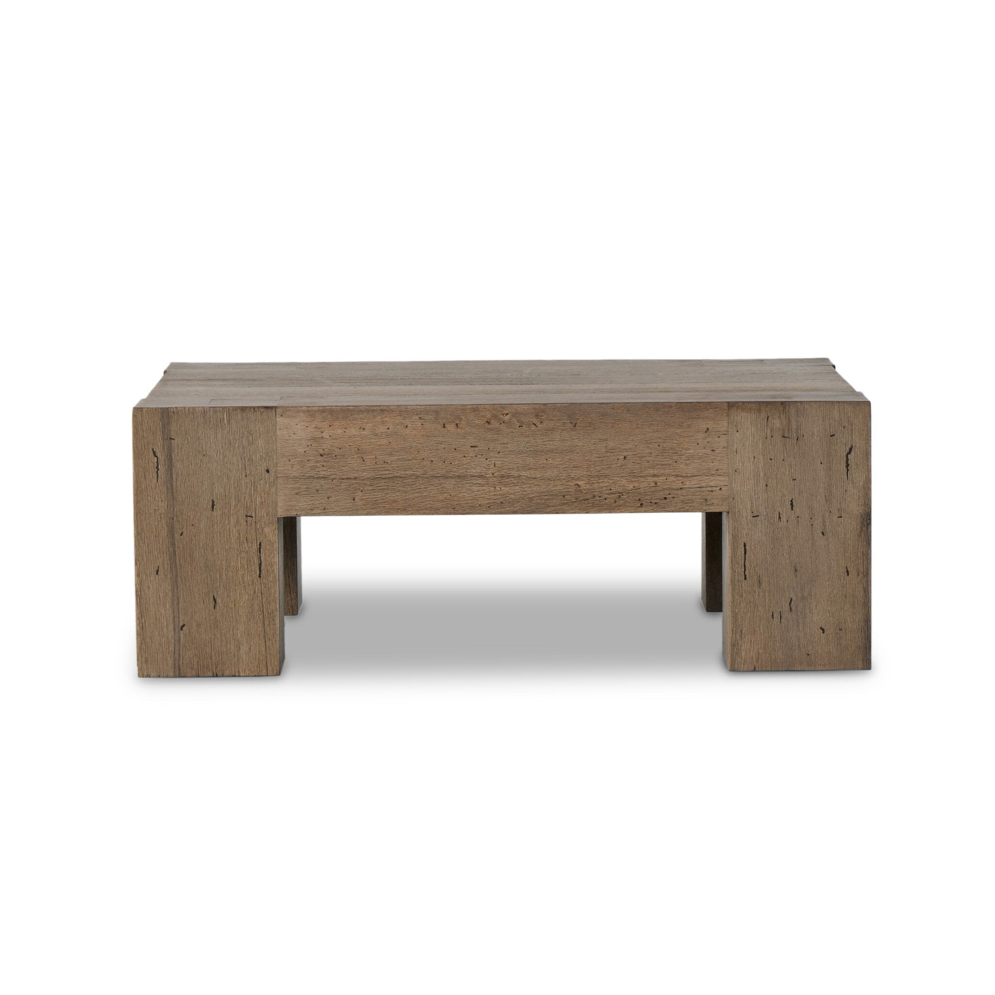 Four Hands Abaso Coffee Table — Rustic Wormwood Oak