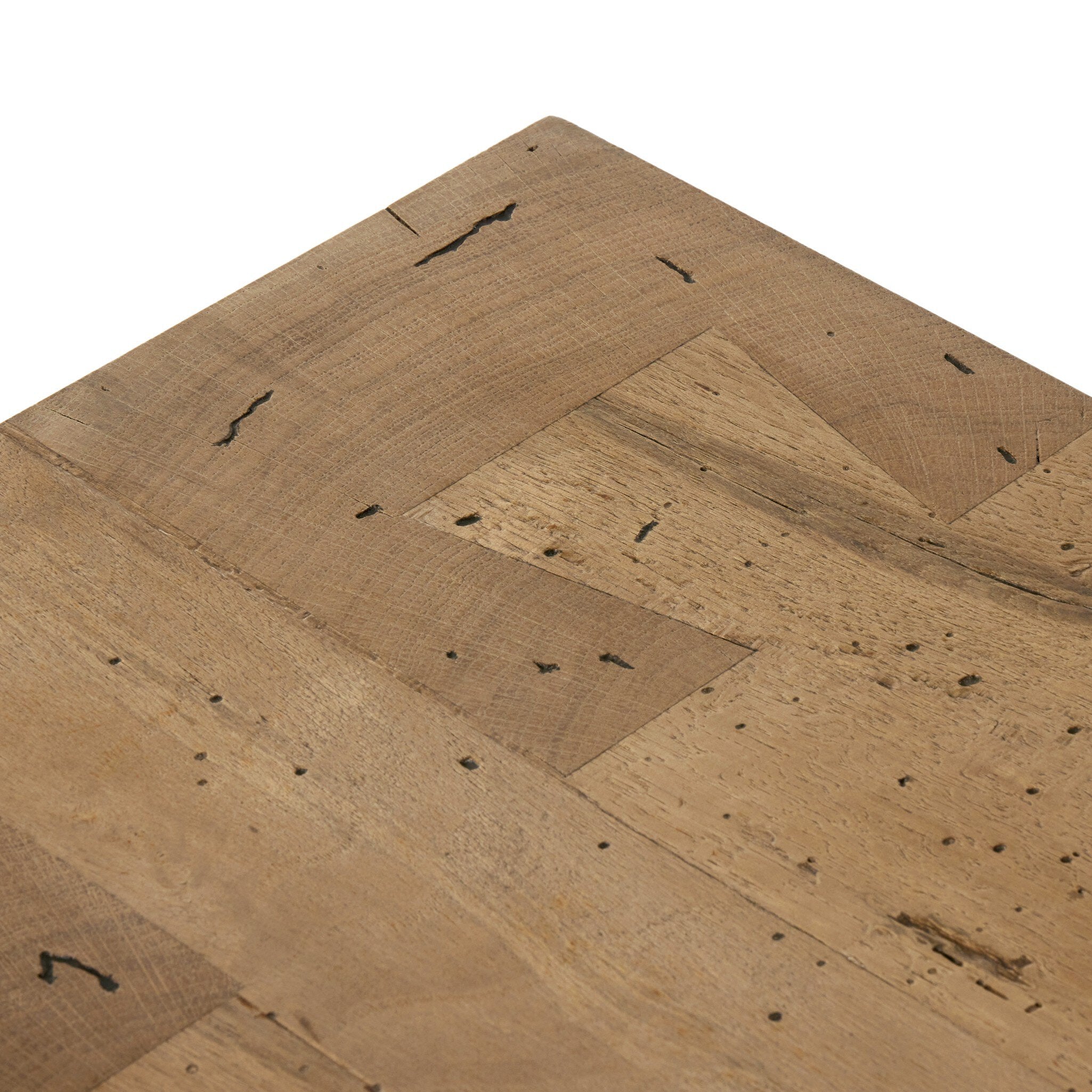 Four Hands Abaso Media Console — Rustic Wormwood Oak