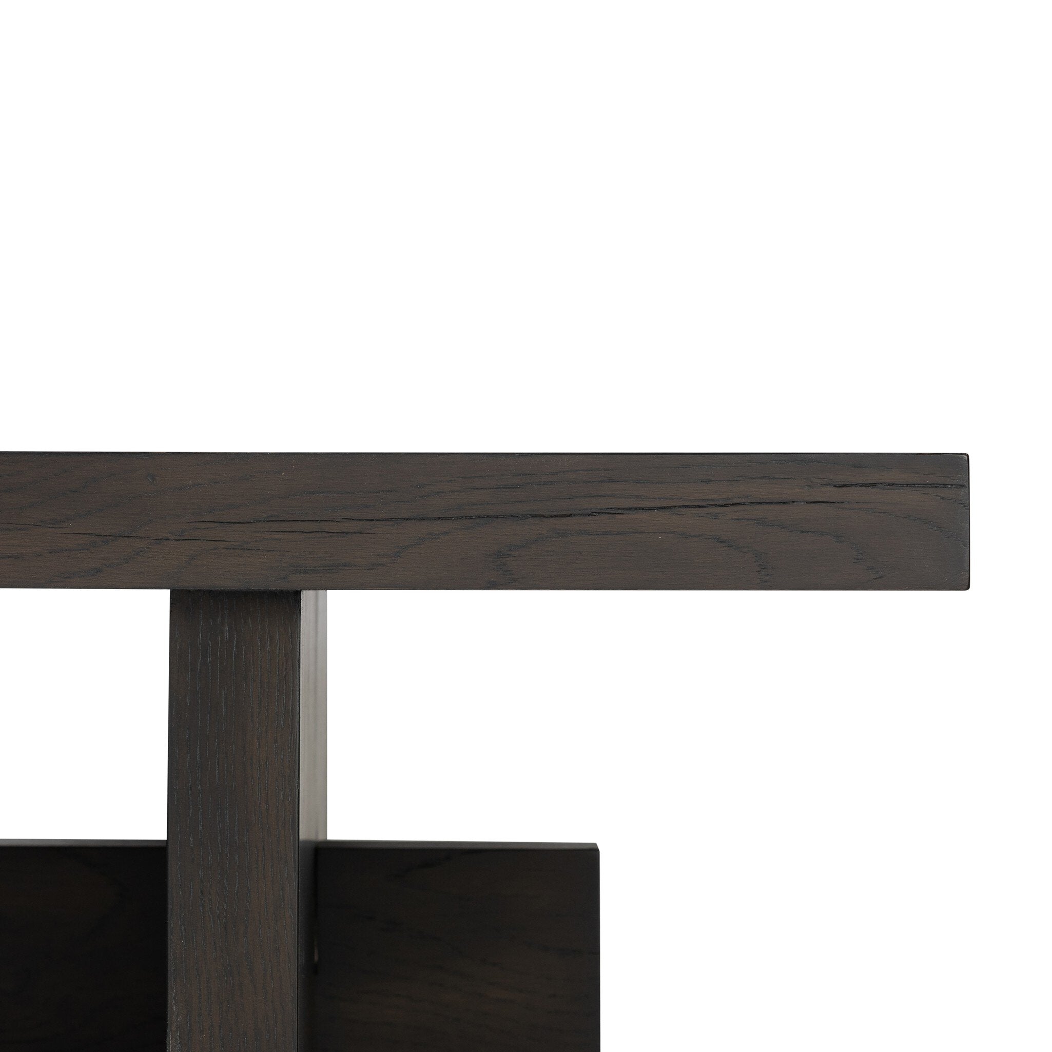 Four Hands Isaac Coffee Table — Smoked Black-Smoked Black Veneer