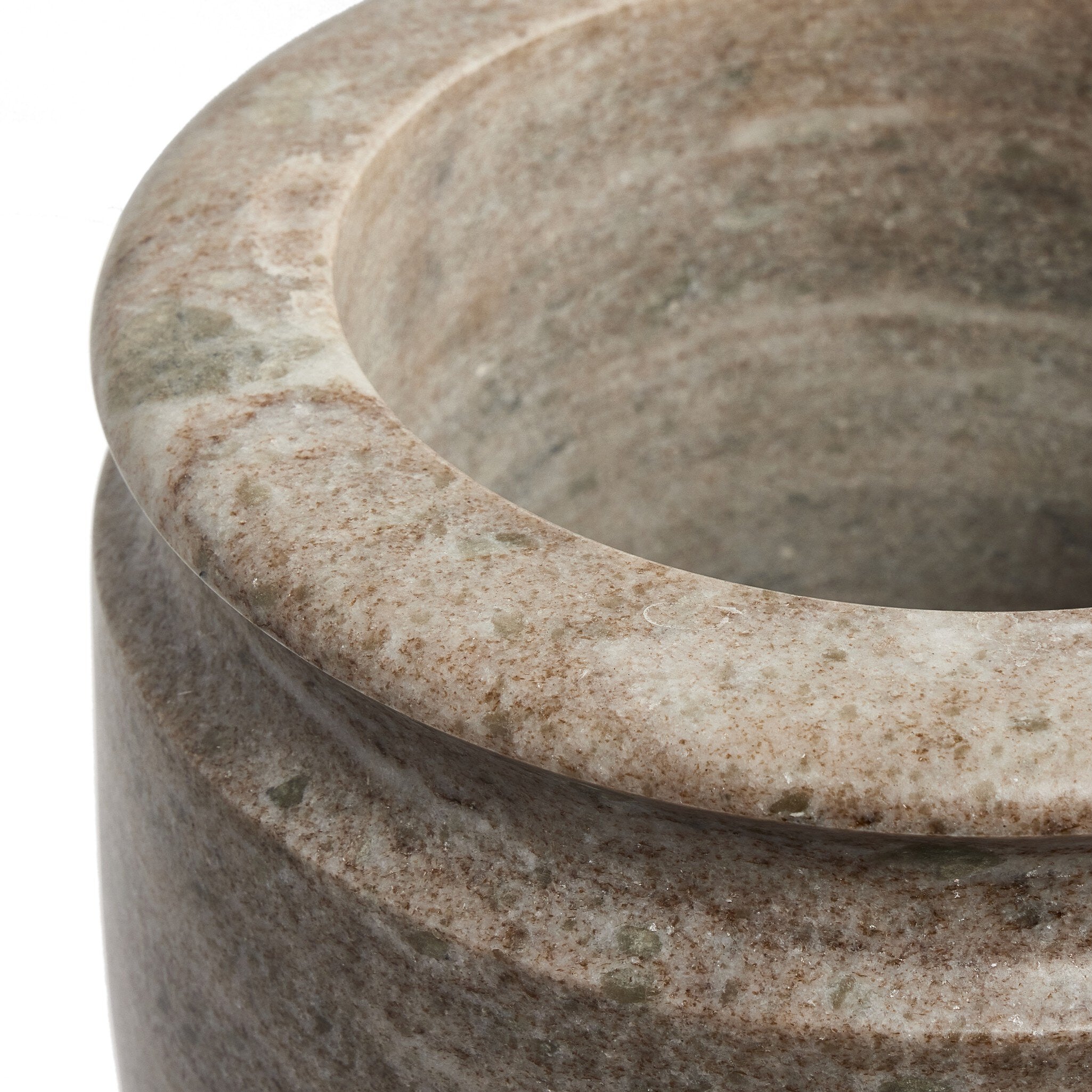 Four Hands Devi Vase — Antique White Marble