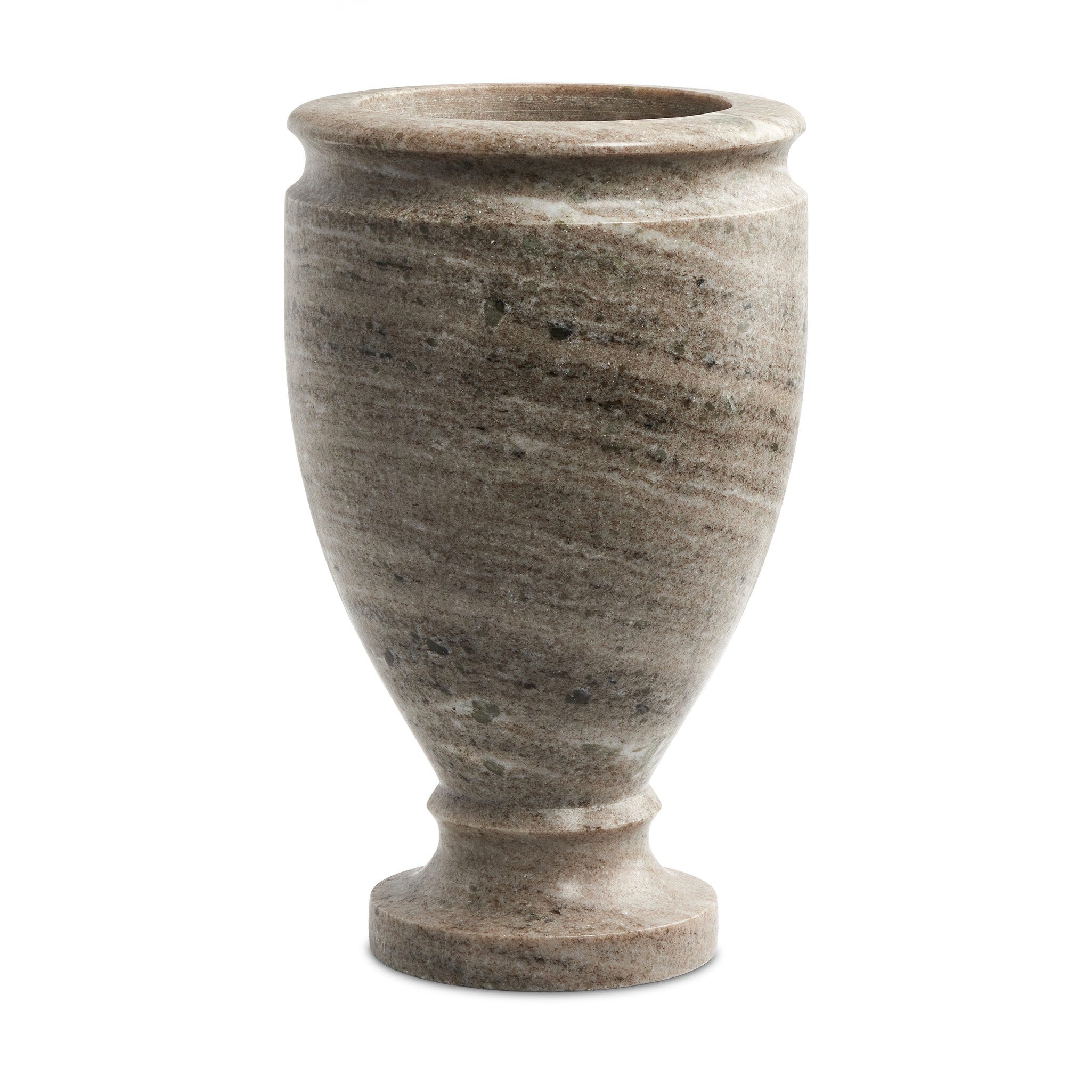 Four Hands Devi Vase — Antique White Marble