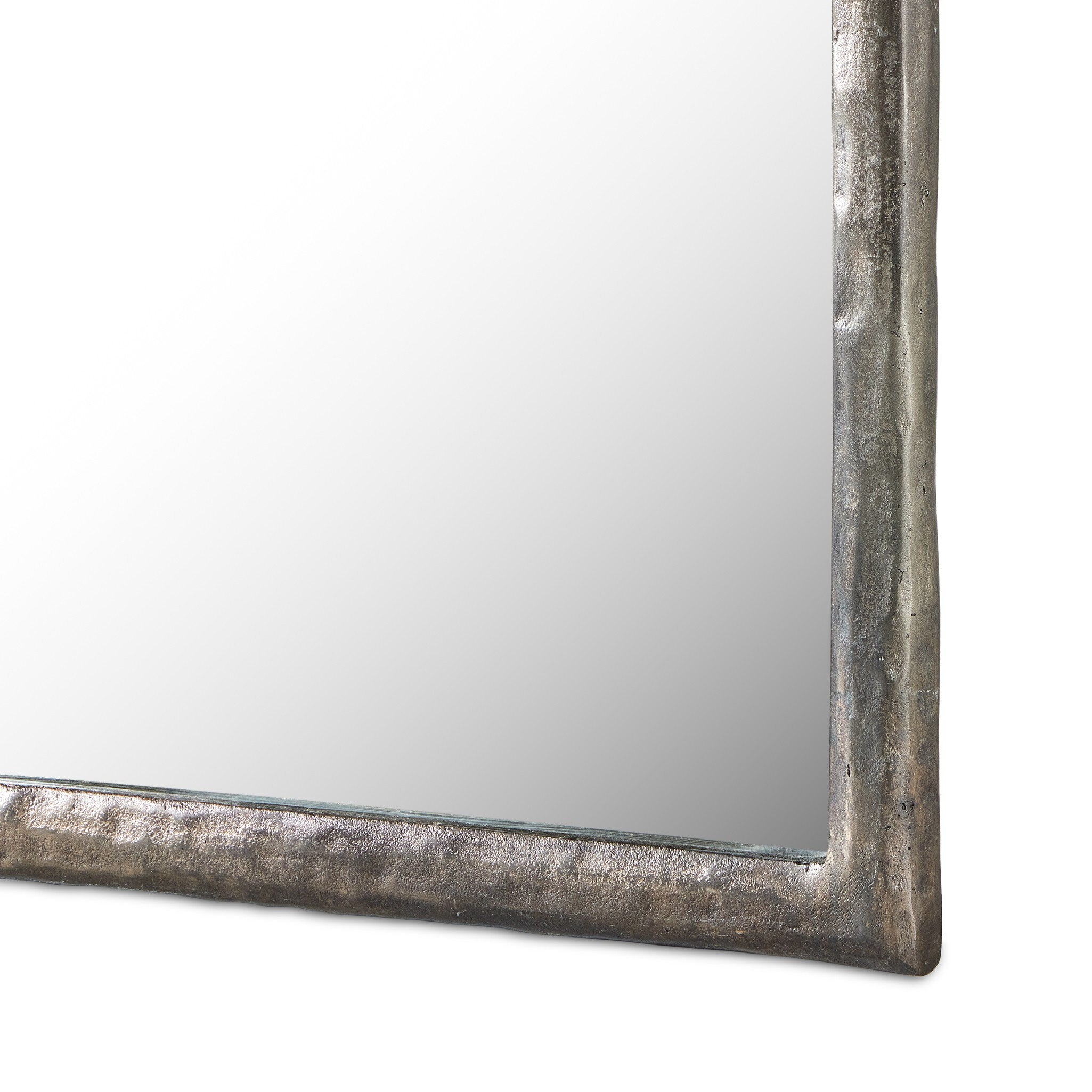 Four Hands Langford Floor Mirror — Smoked Nickel