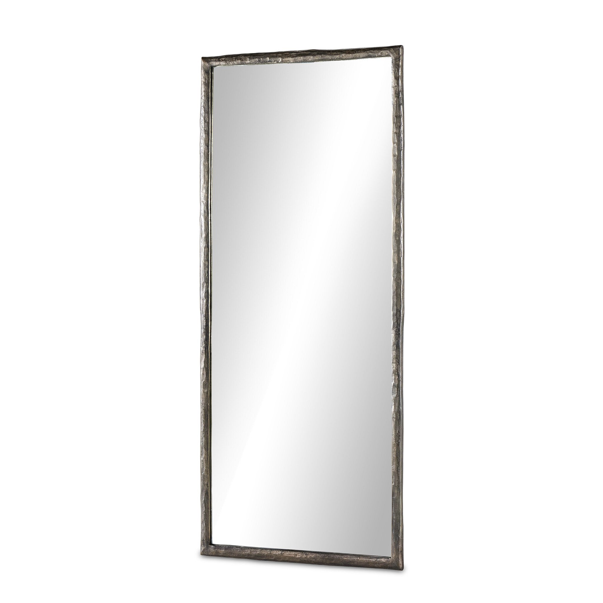 Four Hands Langford Floor Mirror — Smoked Nickel
