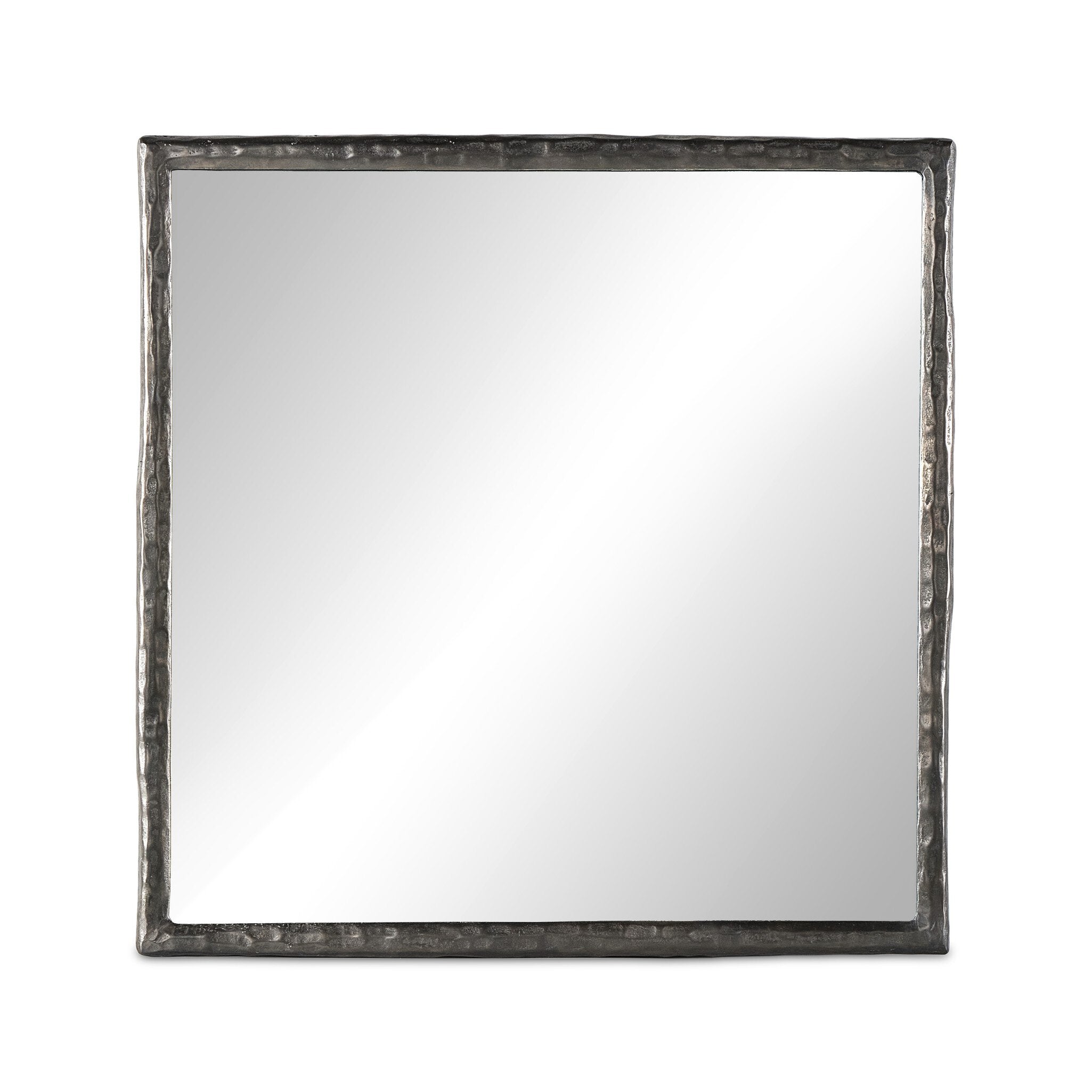 Four Hands Langford Wall Mirror — Smoked Nickel