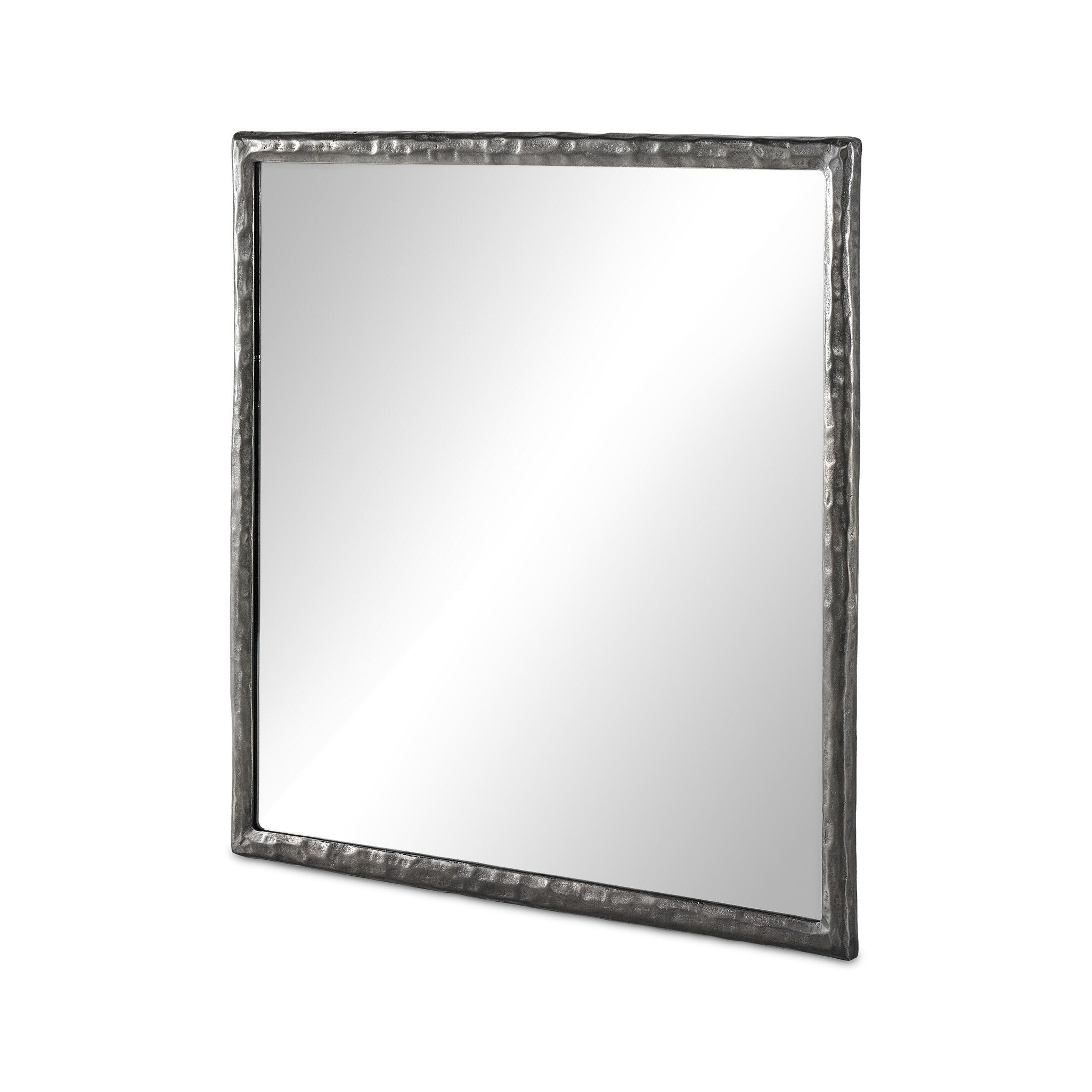 Four Hands Langford Wall Mirror — Smoked Nickel