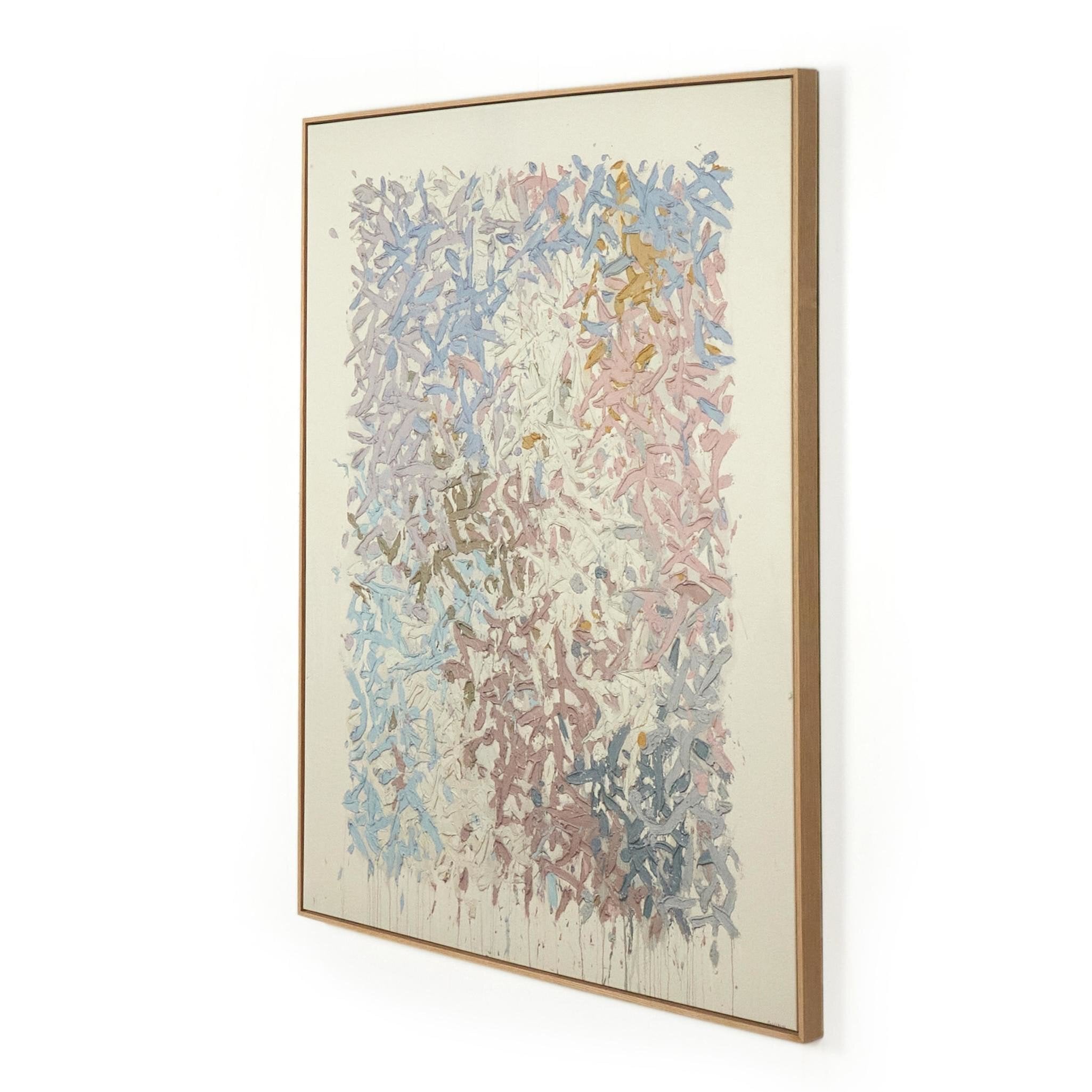 Four Hands Our Hands Are Open No. 14 by Tyler Guinn — 240143-002 - 32.5x40.0-Vertical Grain White Oak Floater-Large
