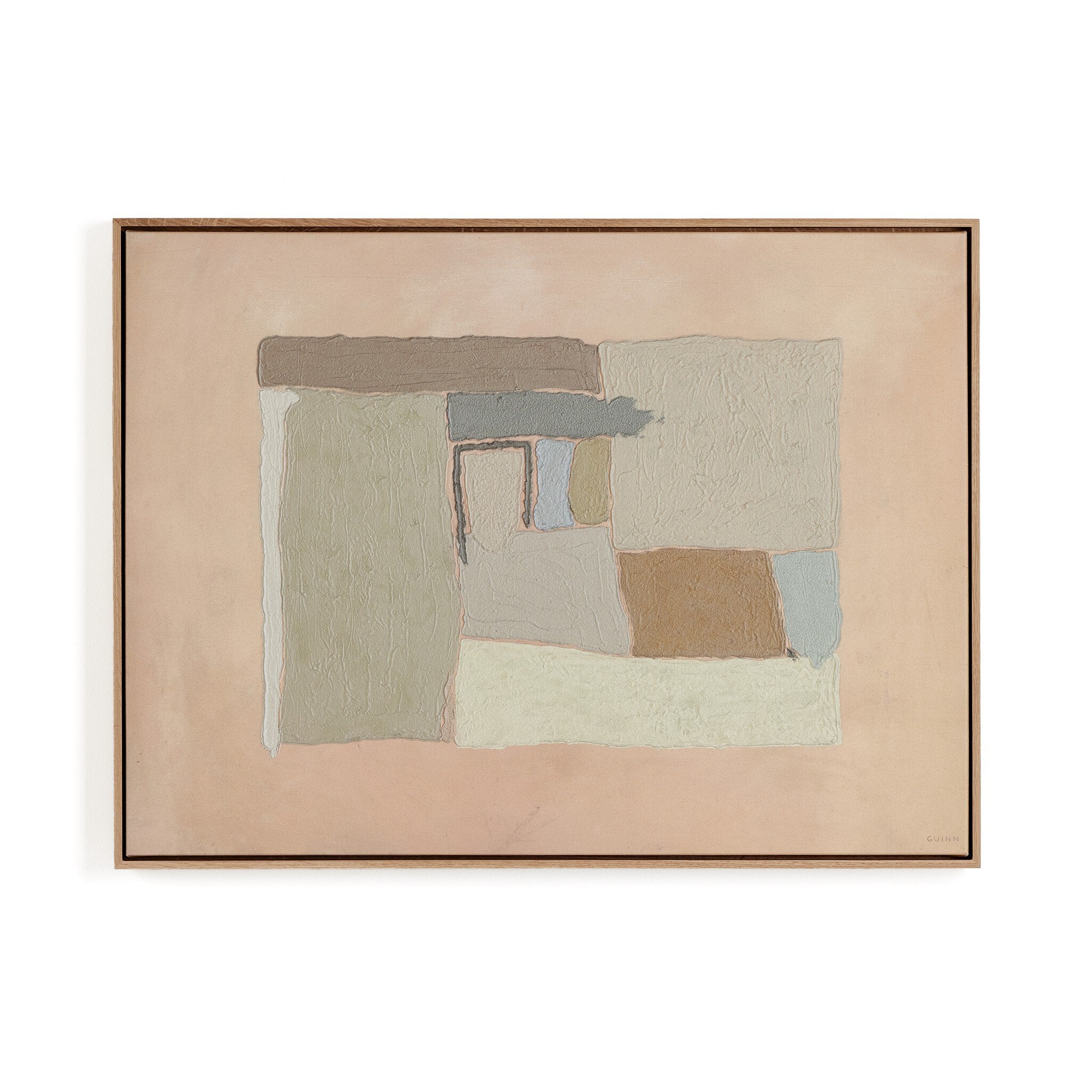 Four Hands Earthenware by Tyler Guinn — 240173-001 - 40.0x30.0-Vertical Grain White Oak Floater-Large