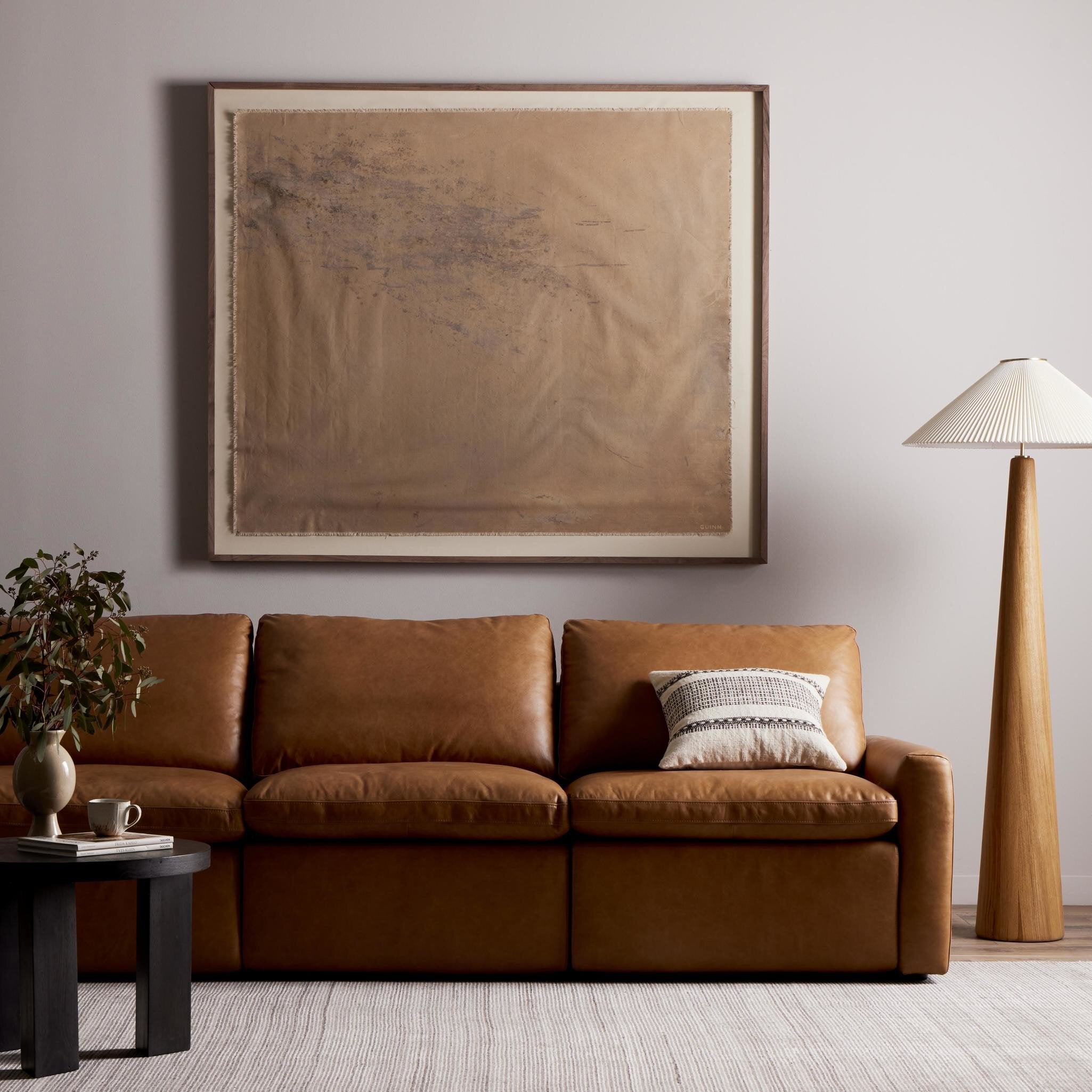 Four Hands Resting In Pastures No. 1 by Tyler Guinn — 240179-004 - 60.0x50.5-Rustic 2.5 Walnut-Oversized