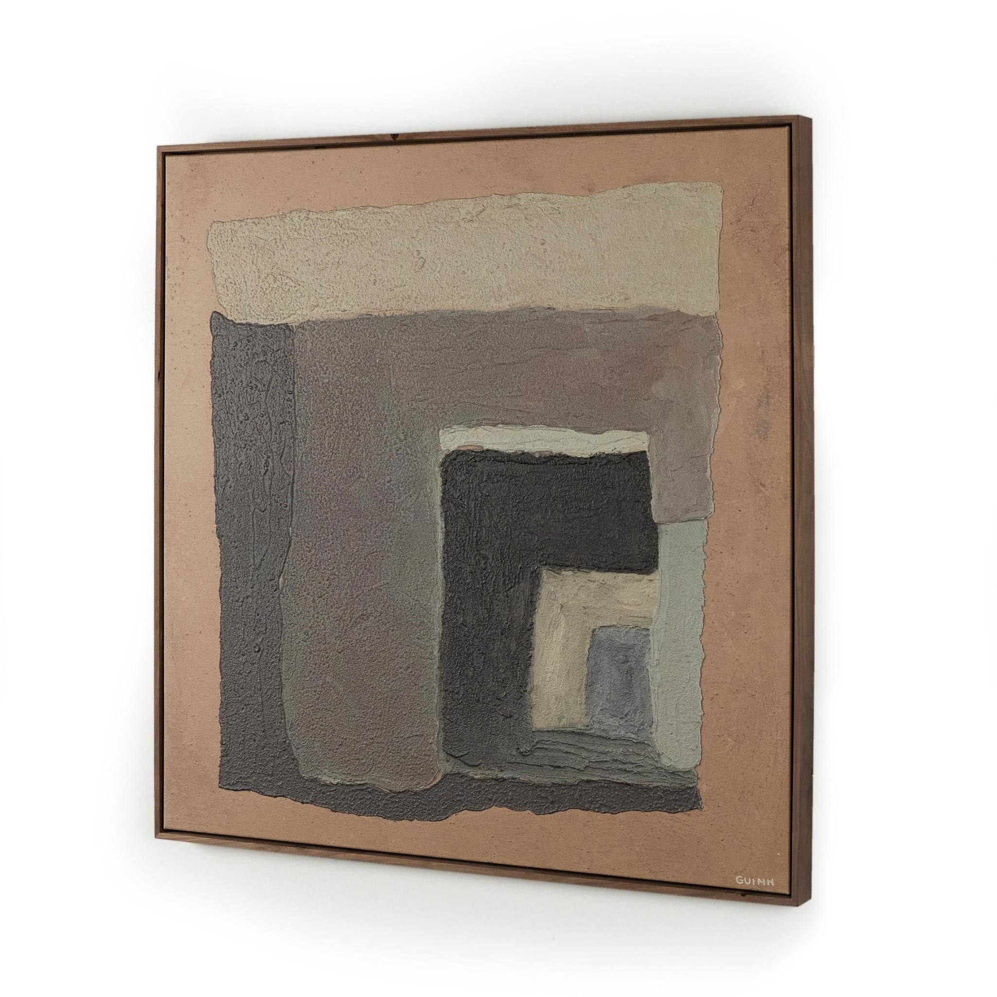 Four Hands Landmarks No. 3 by Tyler Guinn — 240373-003 - 54.0x54.0-Rustic Walnut Floater-Oversized