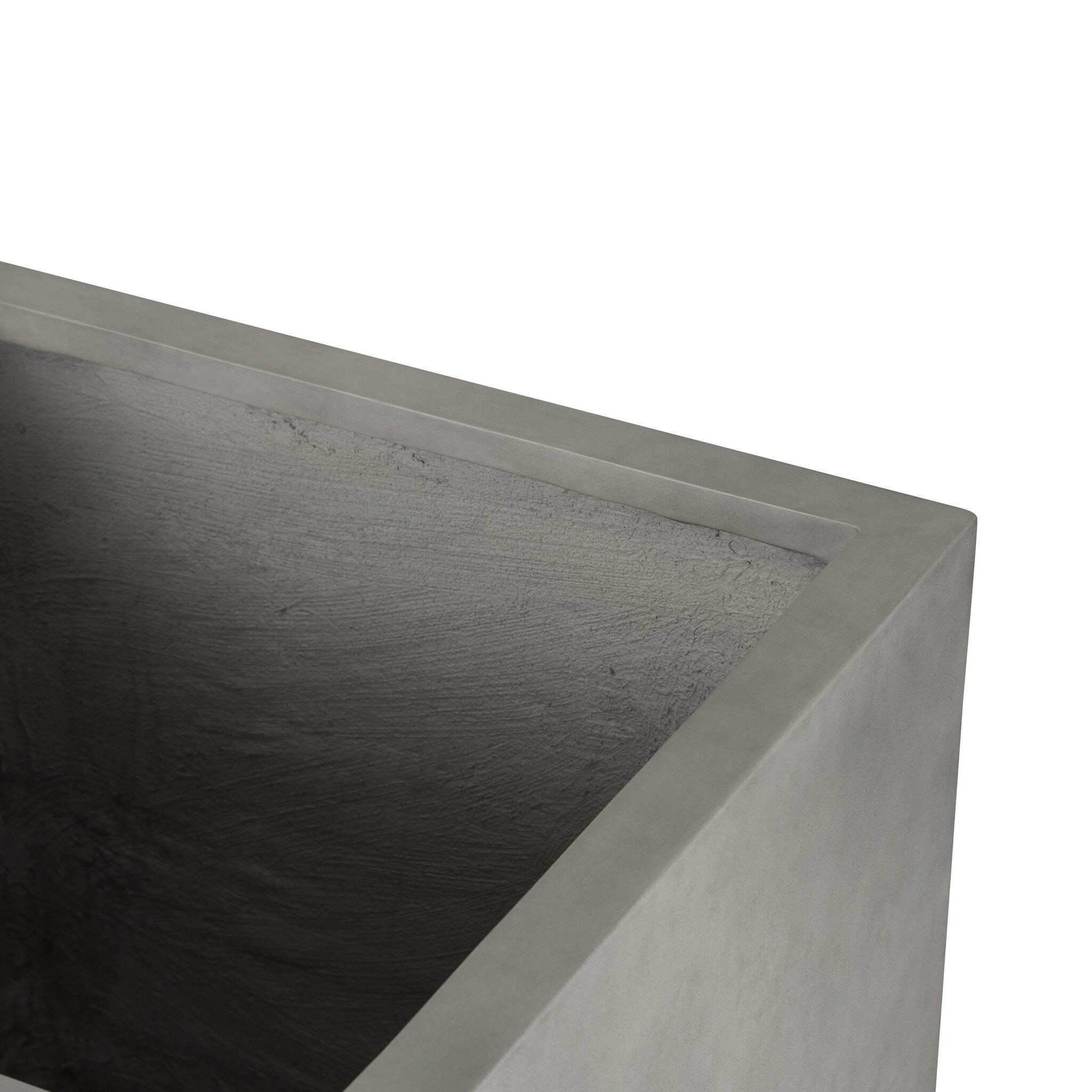 Four Hands Kiro Planter — Natural Grey Concrete