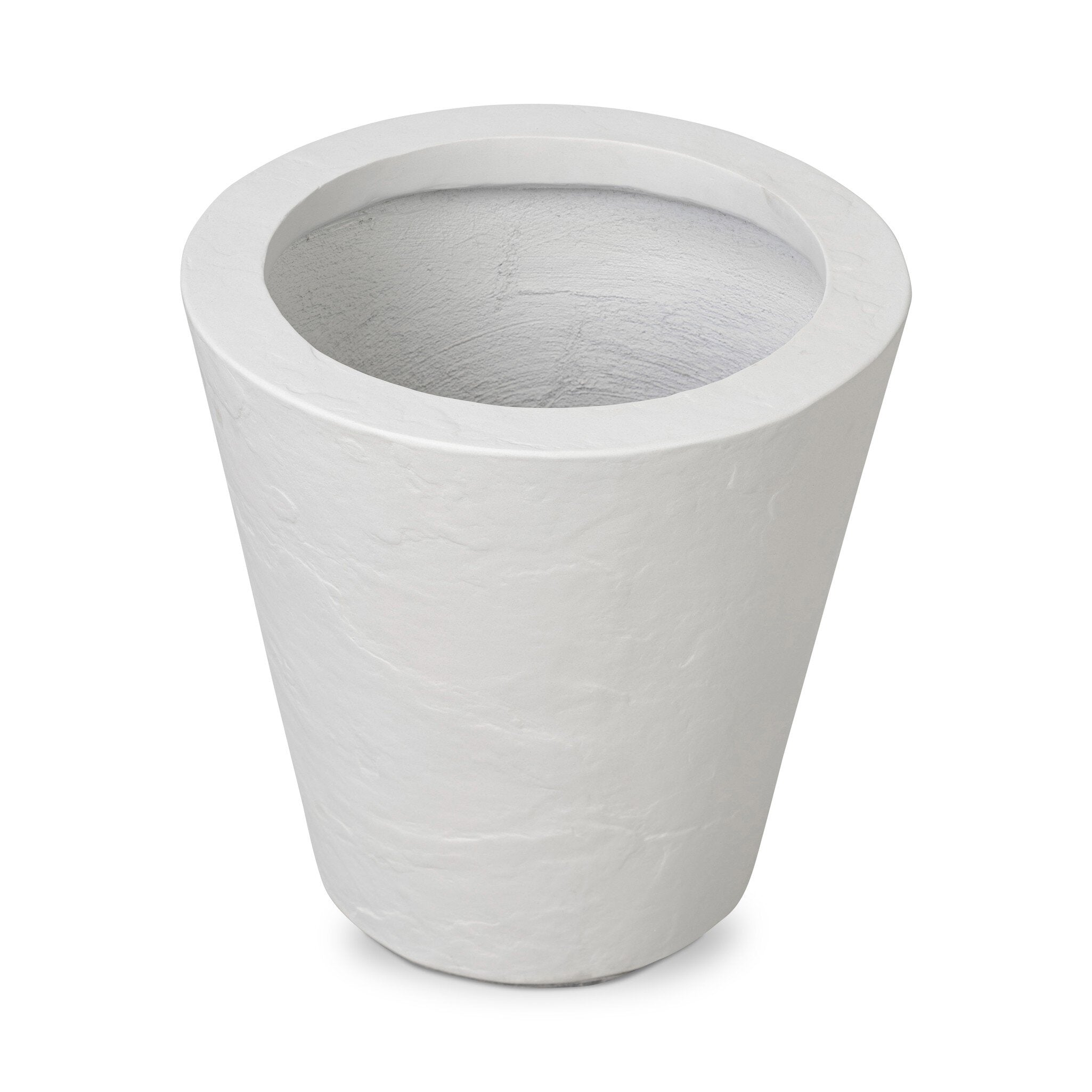 Four Hands Suvi Planter — Textured White Concrete