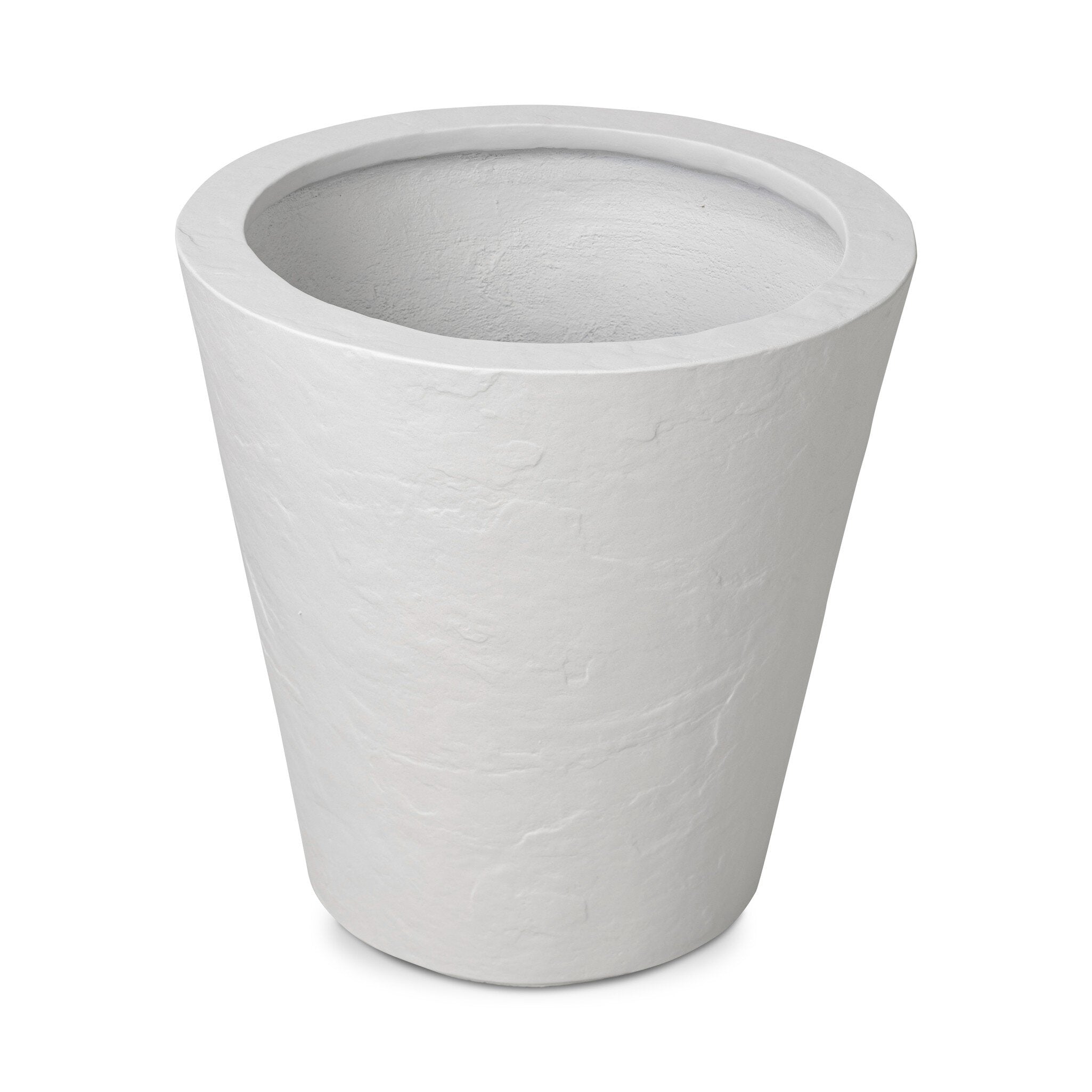 Four Hands Suvi Planter — Textured White Concrete