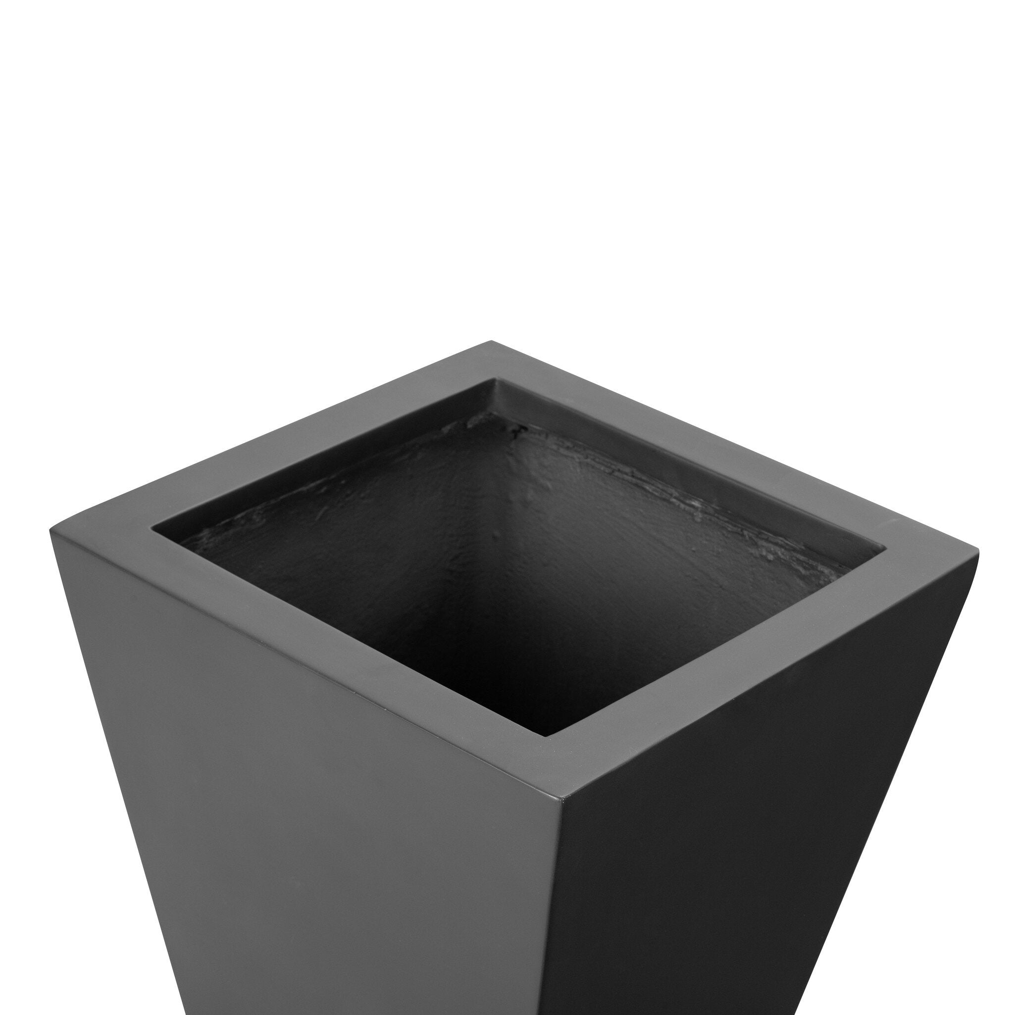 Four Hands Koto Planter — Black Concrete
