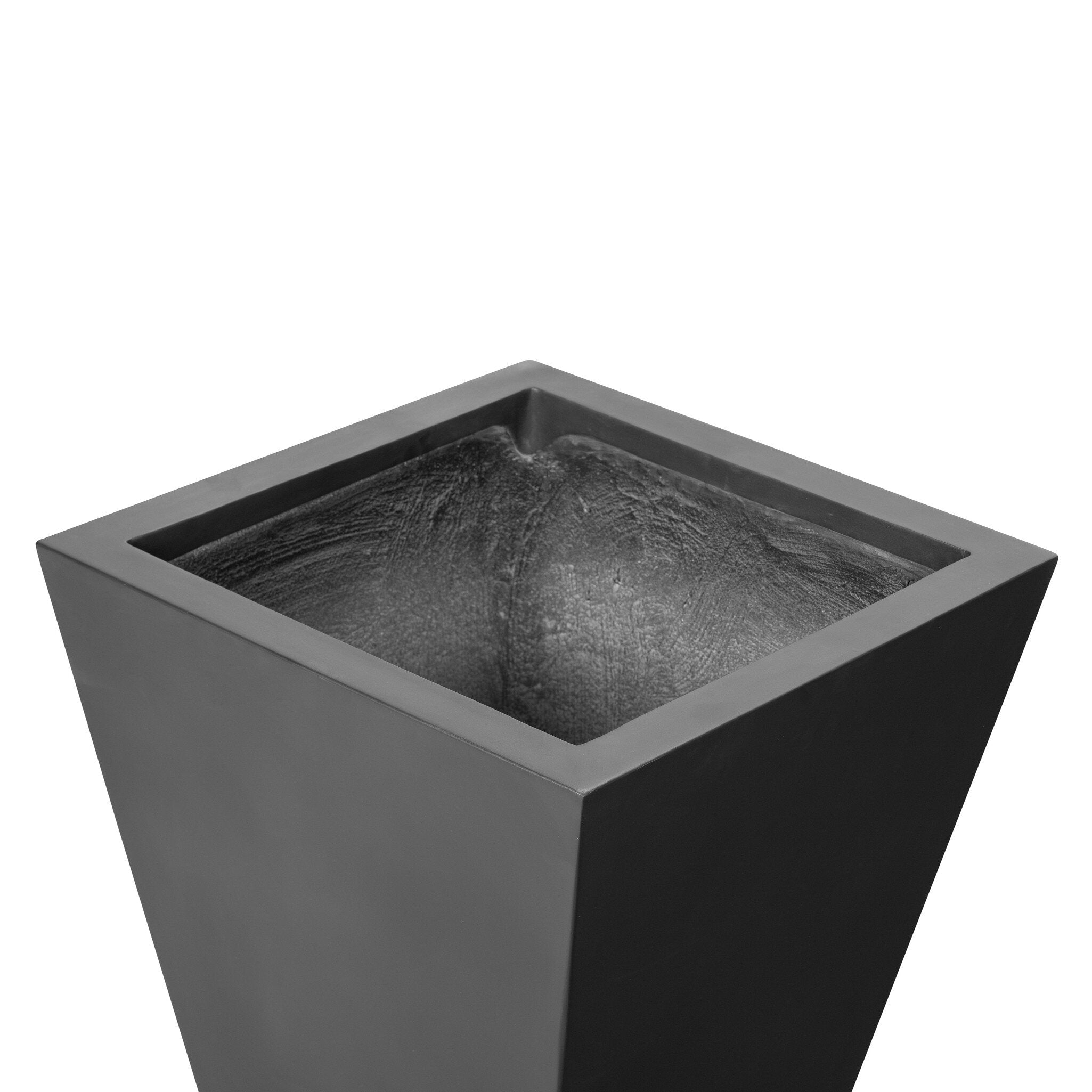 Four Hands Koto Planter — Black Concrete