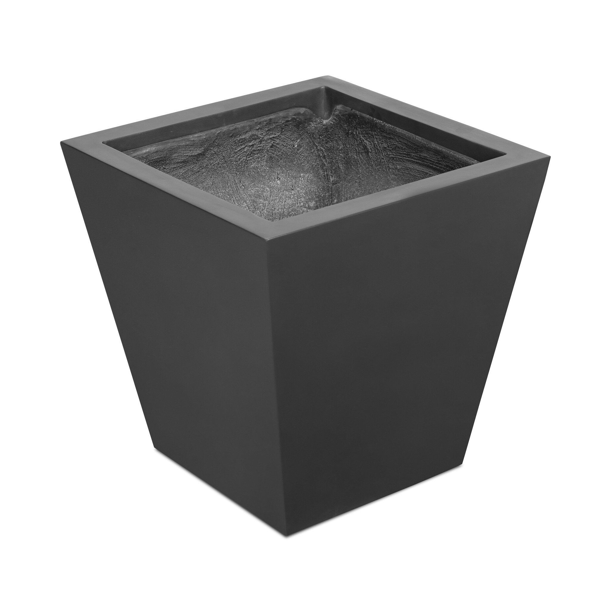 Four Hands Koto Planter — Black Concrete