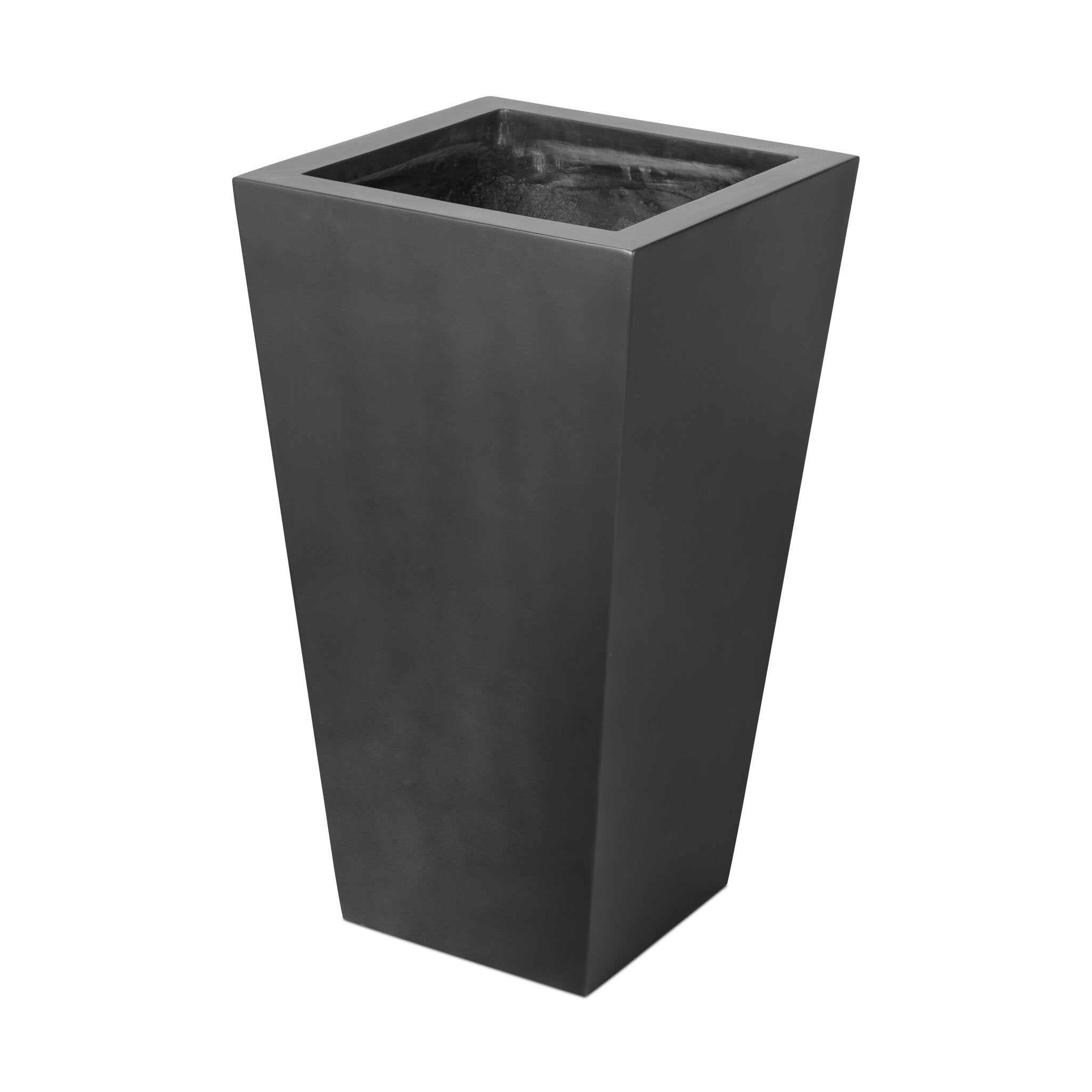Four Hands Koto Planter — Black Concrete