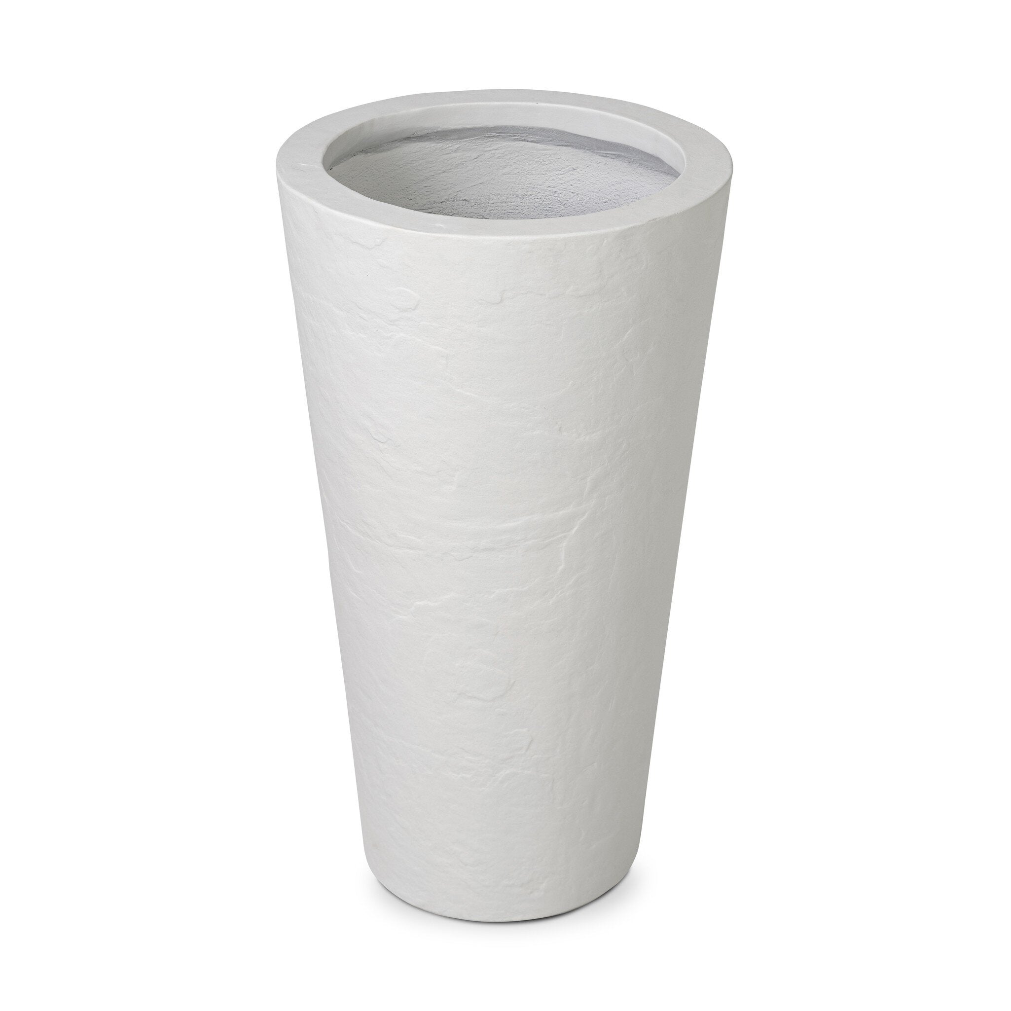 Four Hands Suvi Planter — Textured White Concrete