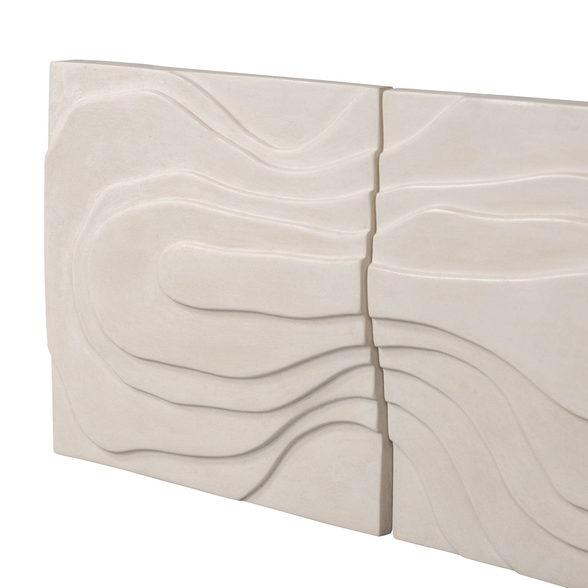Four Hands Ruong Wall Panel — Ivory Concrete