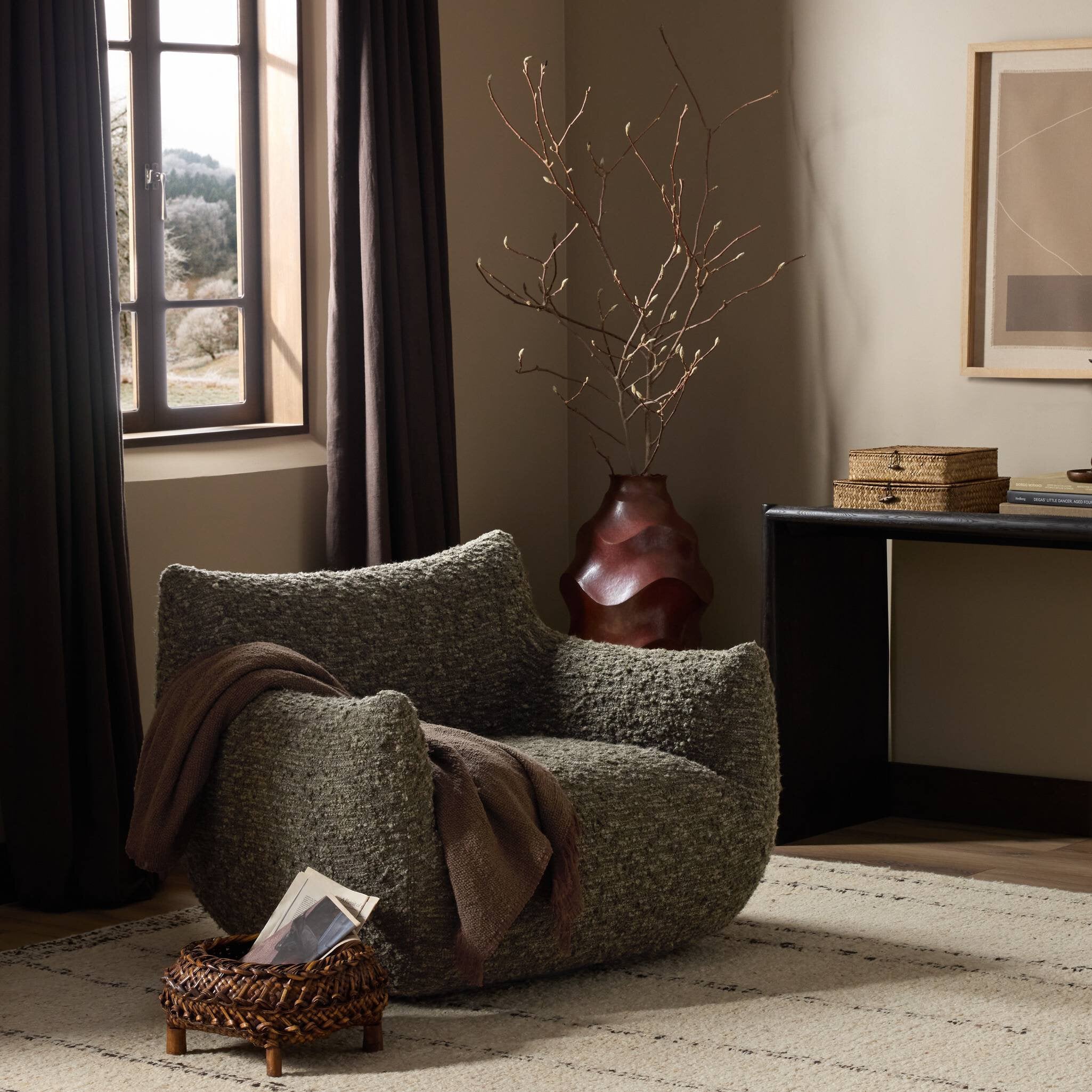 Four Hands Margot Swivel Chair — Solema Moss