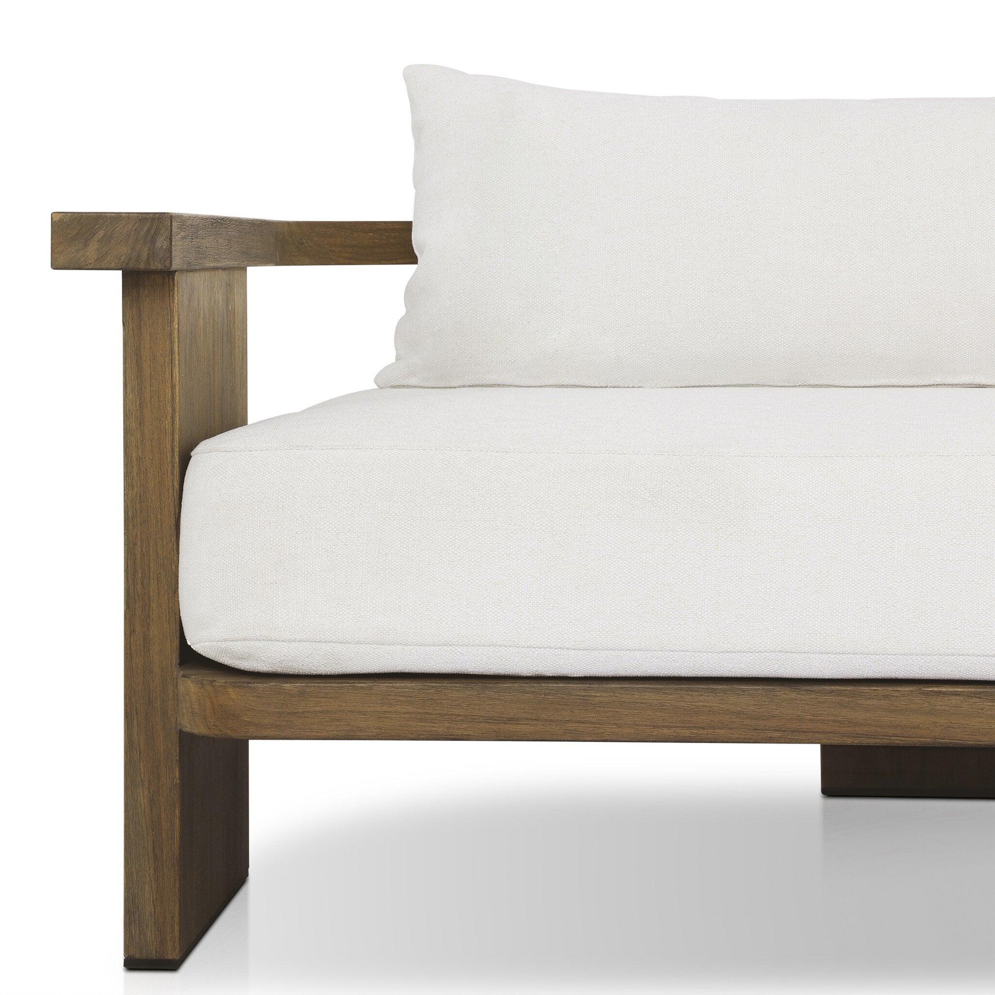 Four Hands Tahana Outdoor Sofa-96" — Alessi Linen-Stained Toasted Brown-FSC