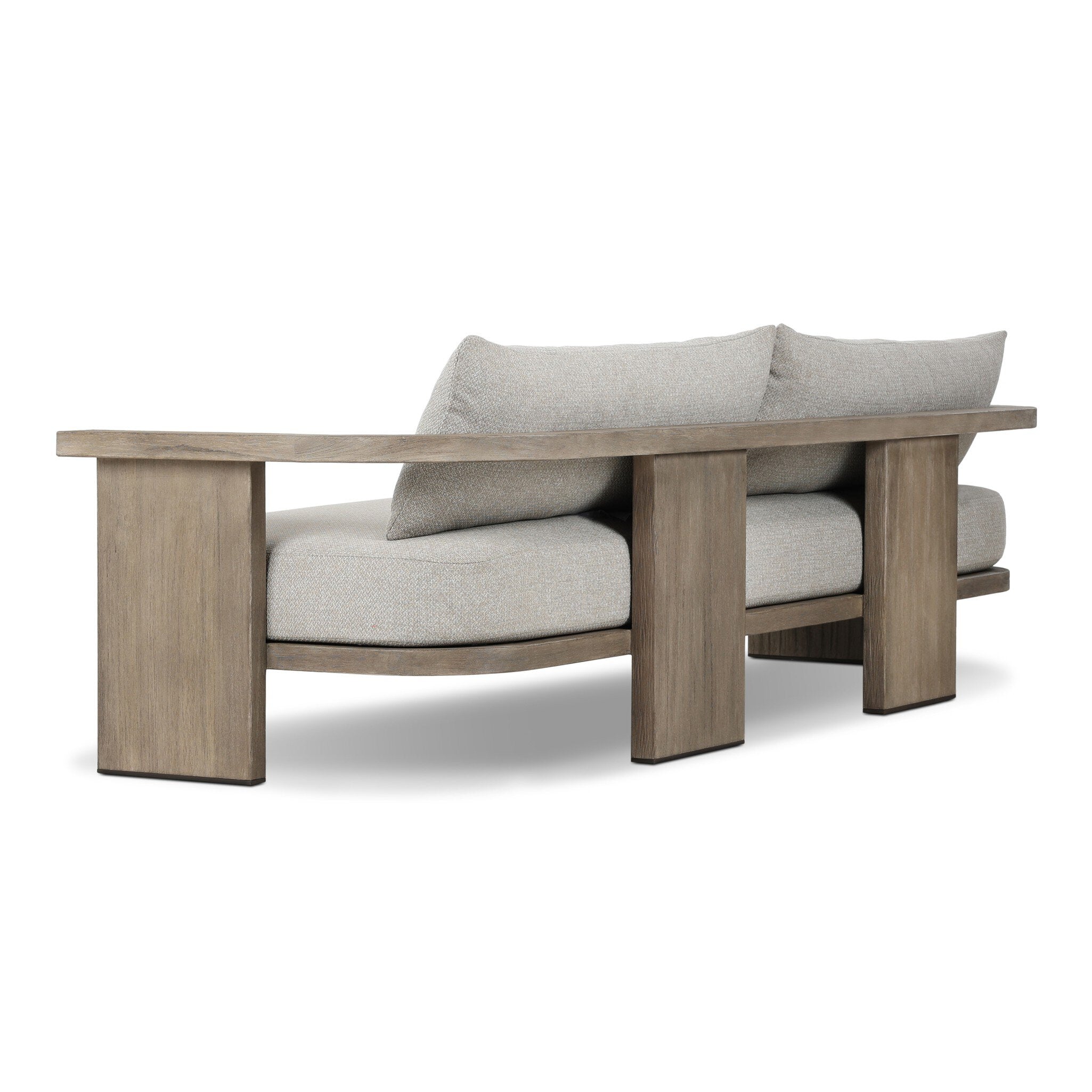 Four Hands Tahana Outdoor Sofa-96" — Hayes Fog-Stained Aged Grey-FSC
