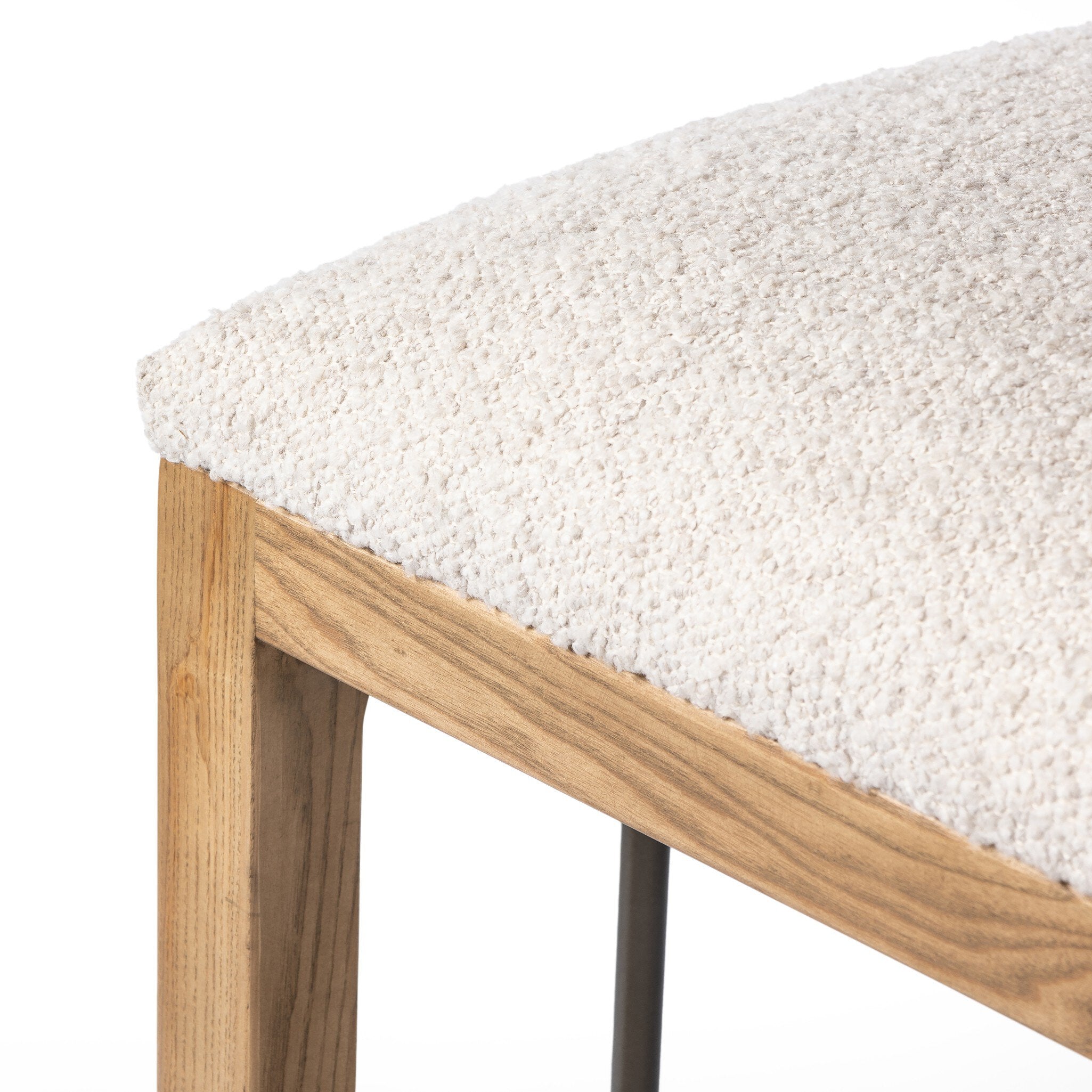 Four Hands Finn Bar + Counter Stool — Somerton Ash-Toasted Ash Solid-Gris Gunmetal-Bar
