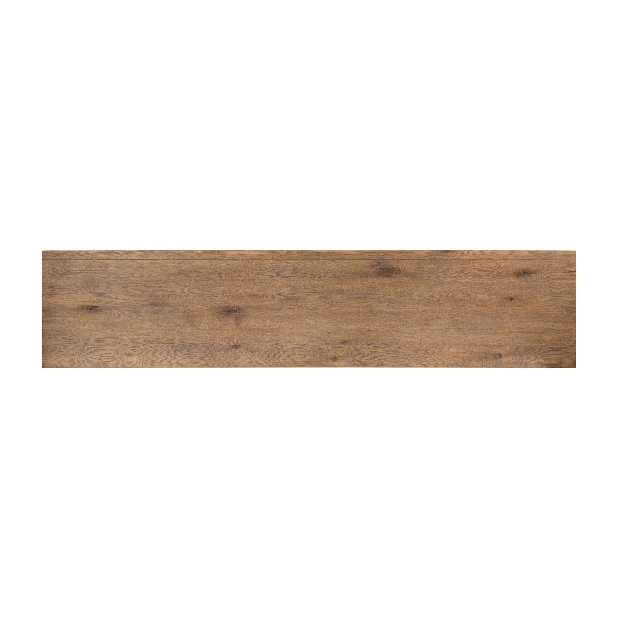 Four Hands Chalmers Media Console — Weathered Oak-Weathered Oak Veneer