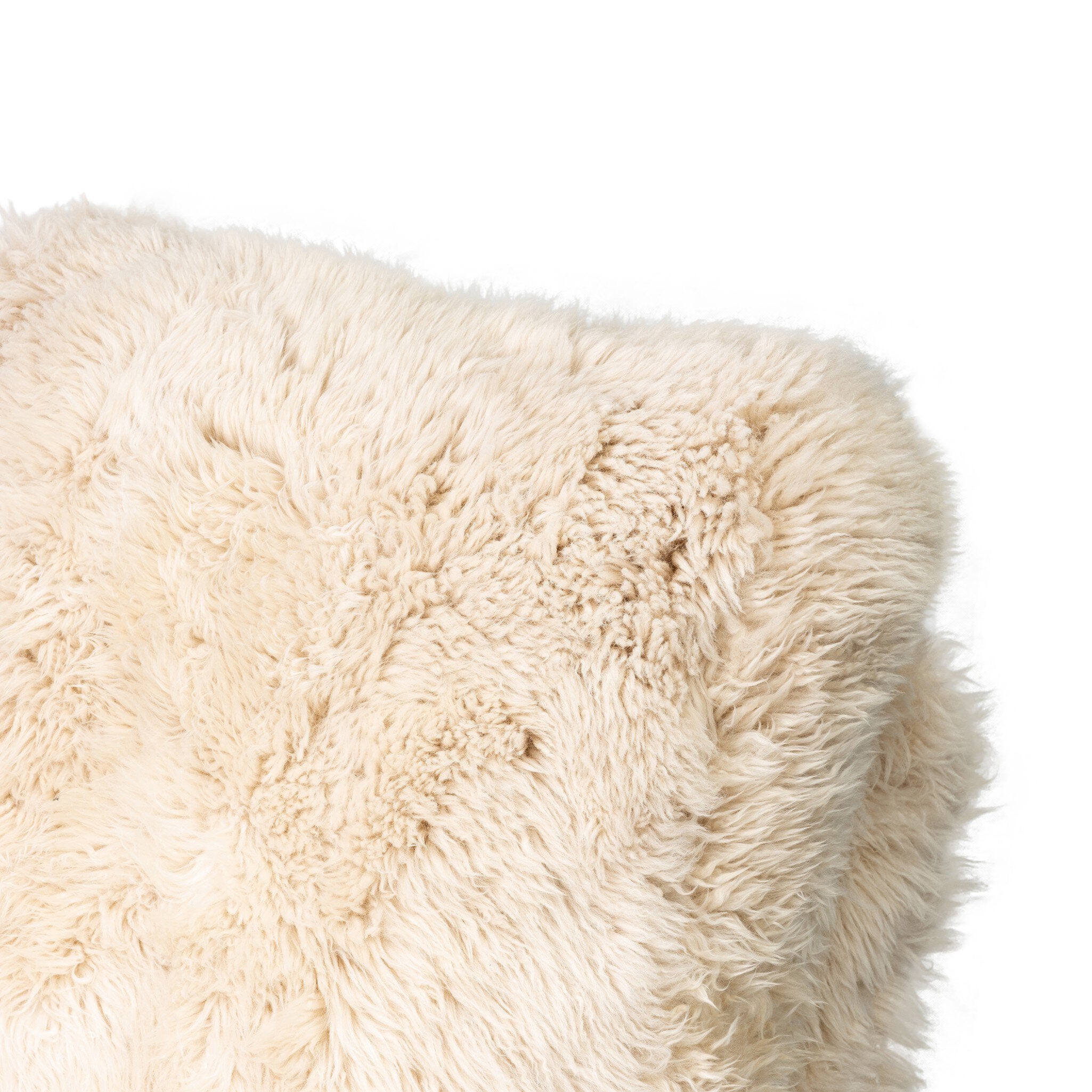 Four Hands Tobin Chair — Champagne Mongolian Fur-Aged Smoked Oak